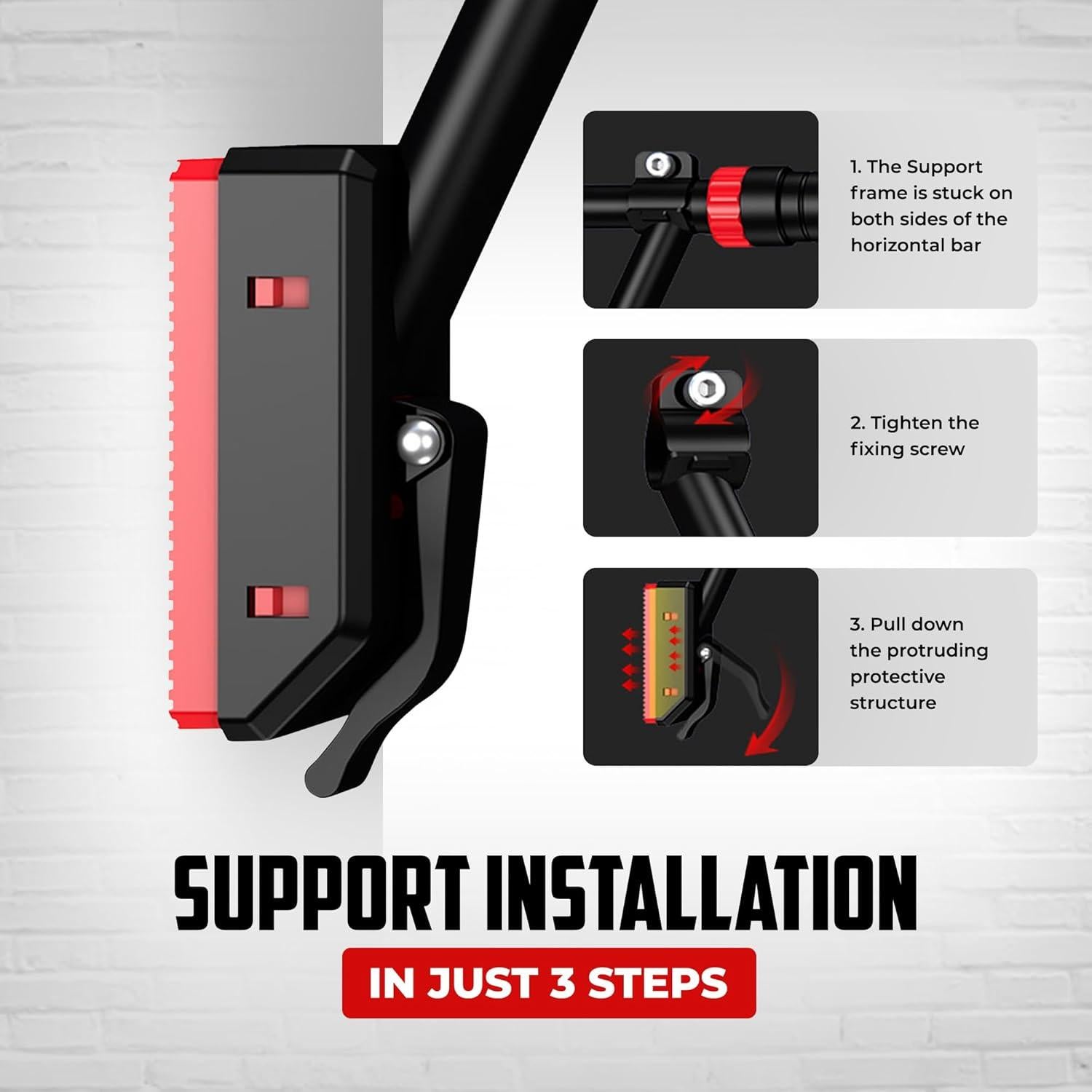 Barra de Dominadas Ajustable Cravefitt para Puerta 75.9-90.2 cm