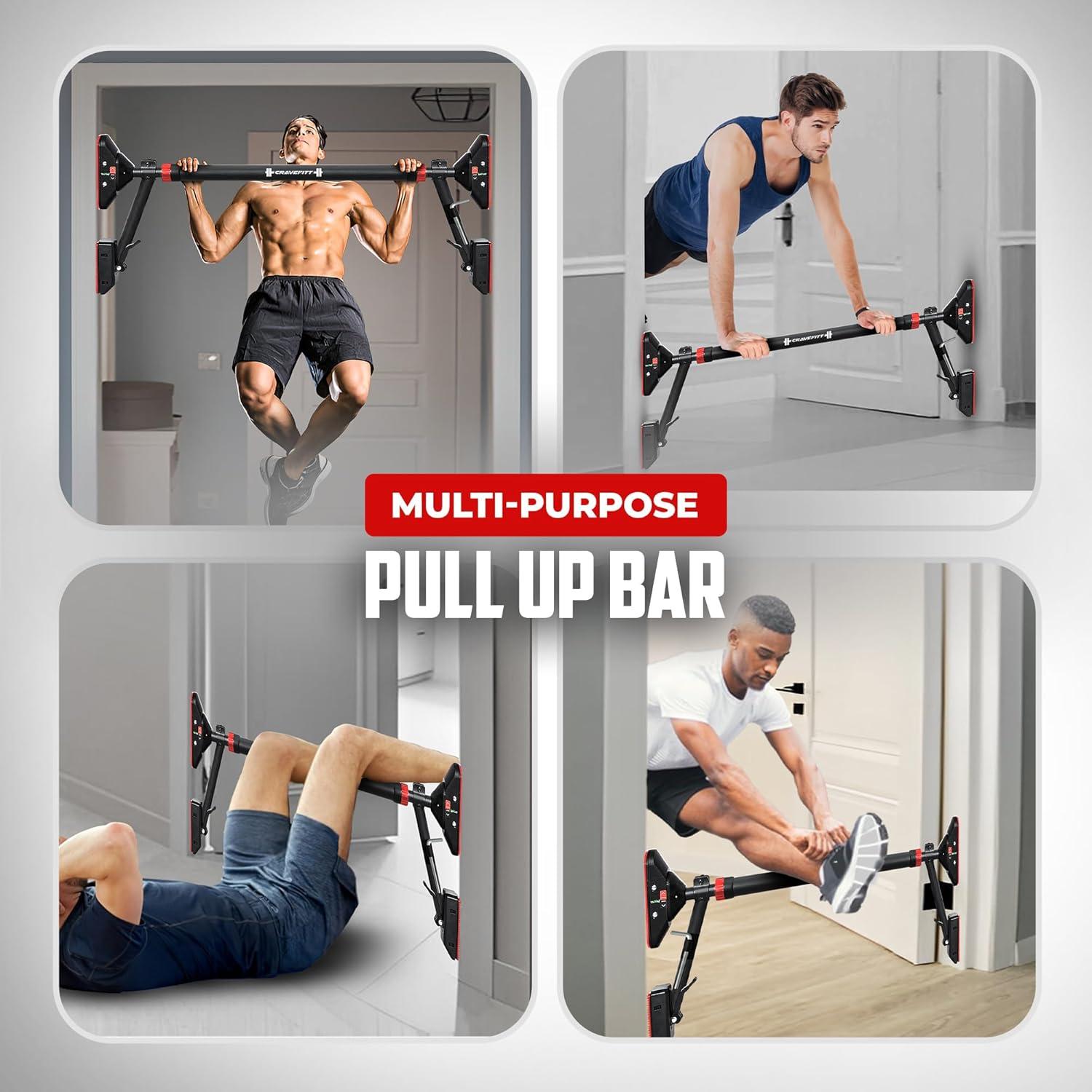 Barra de Dominadas Ajustable Cravefitt para Puerta 75.9-90.2 cm