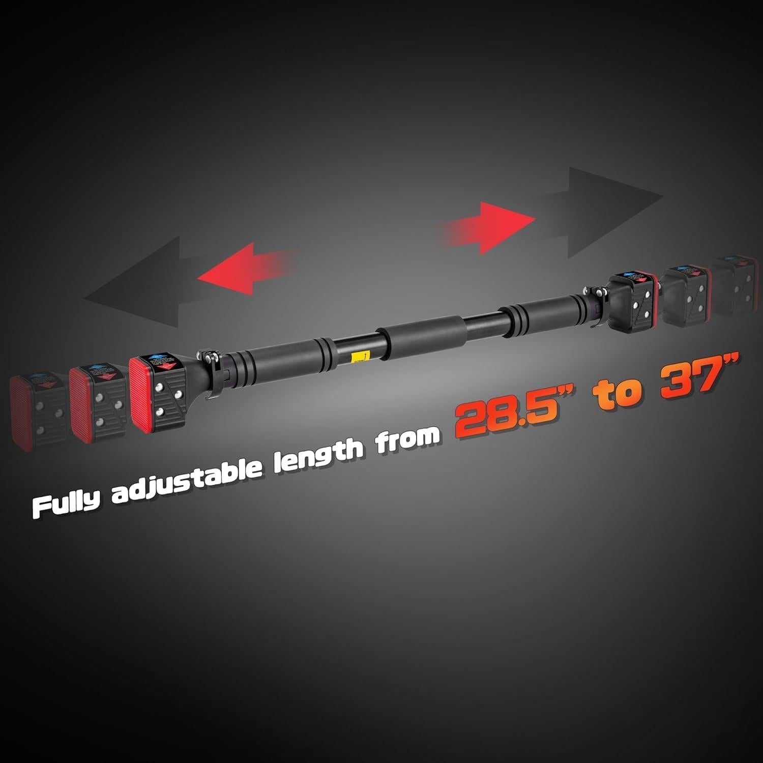 Barra de Dominadas Ajustable Leikefitness para Puerta 72-94 cm