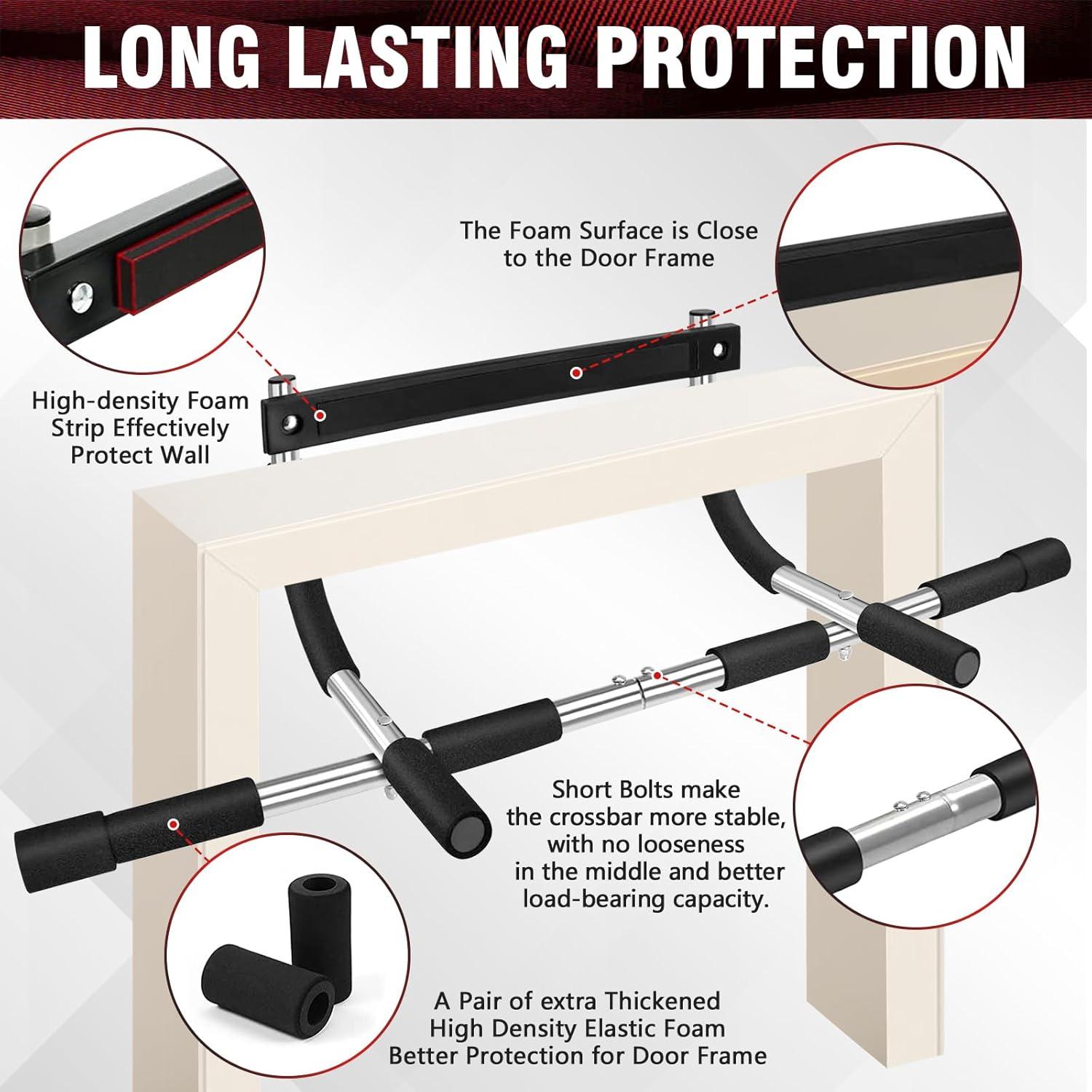 Barra de Dominadas SPORTIC para Puerta Ajustable 199.58 kg
