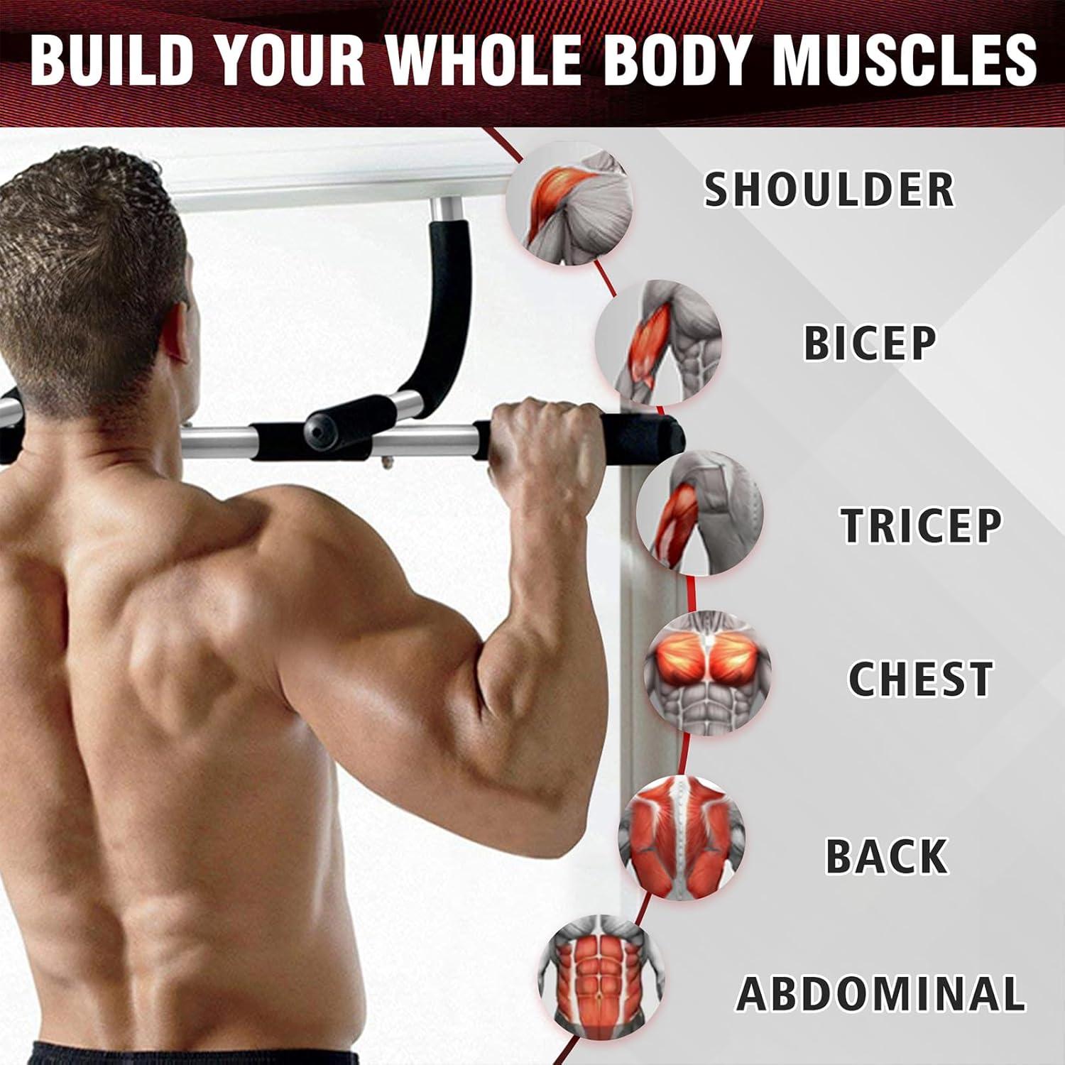 Barra de Dominadas SPORTIC para Puerta Ajustable 199.58 kg