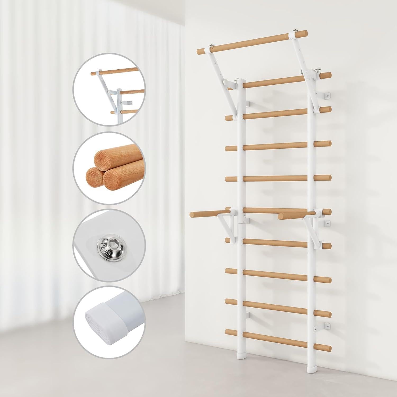 Escalera Sueca DHT WA2-W, Entrenador de Suspensión 9 Varillas