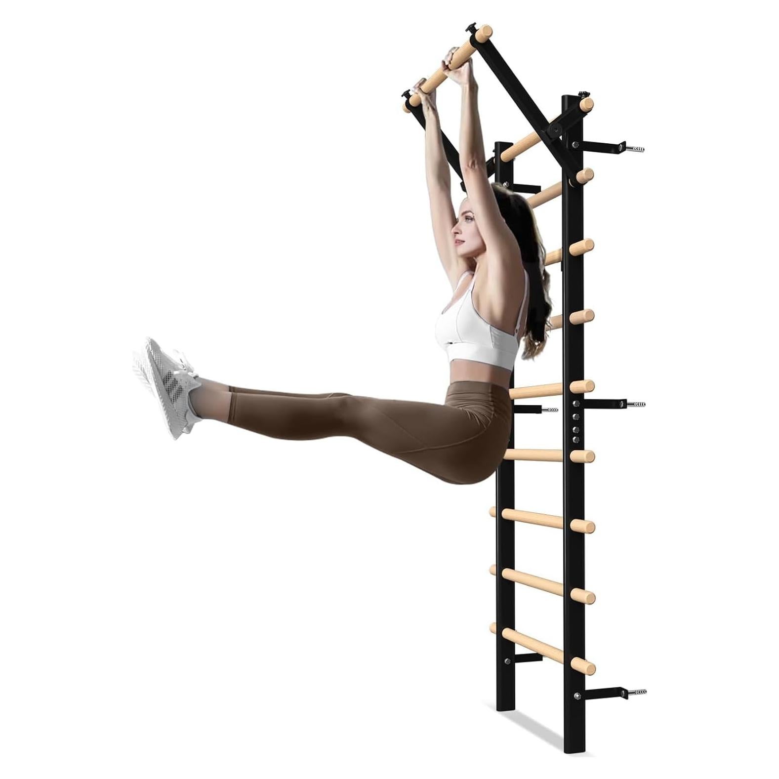 Escalera Sueca GMWD G-SL01 con Barra de Dominadas y 9 Varillas