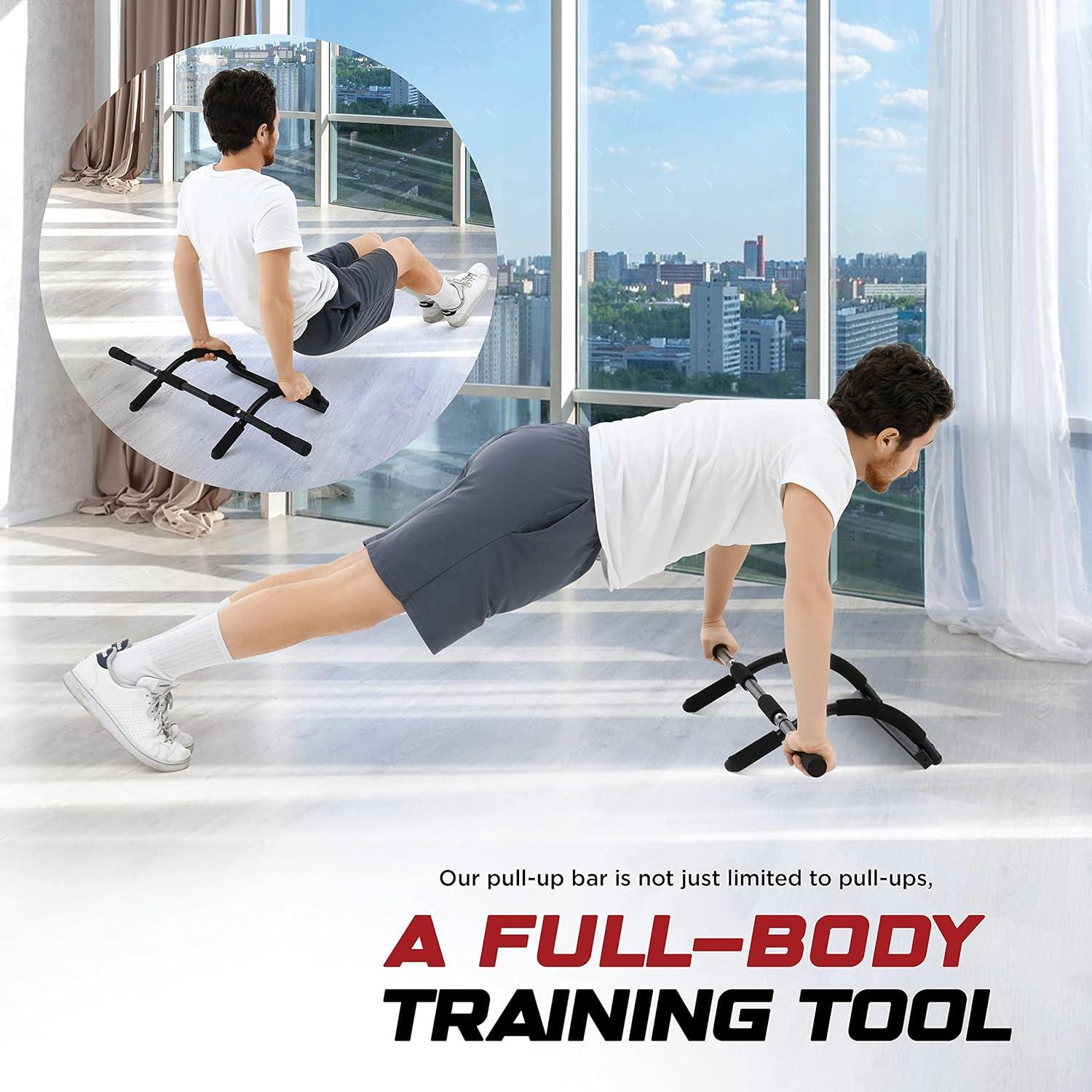 Barra de Dominadas Sagler para Puerta - Ajustable y Pesada