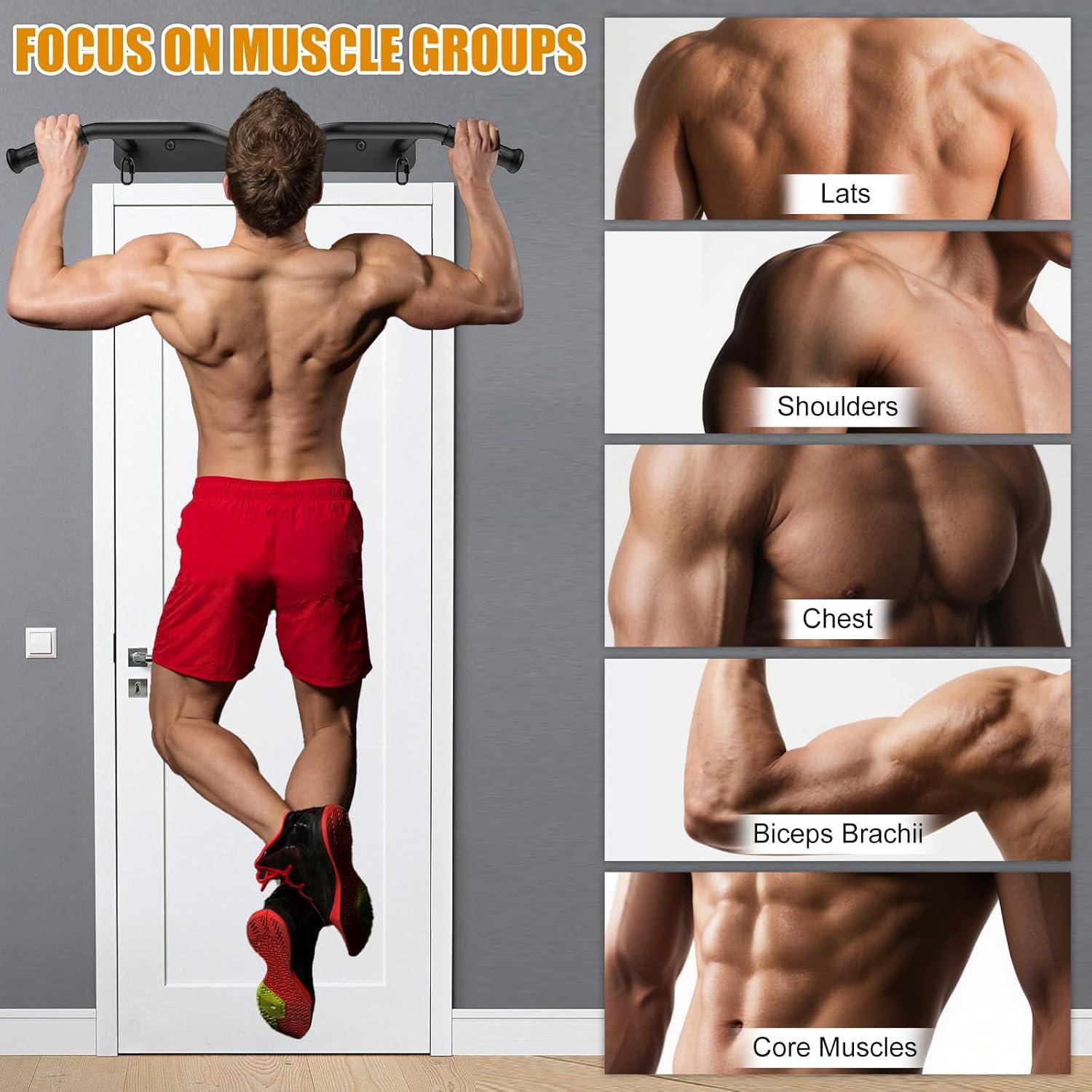 Barra de Dominadas Kipika Montada en Pared 99 cm 272 kg