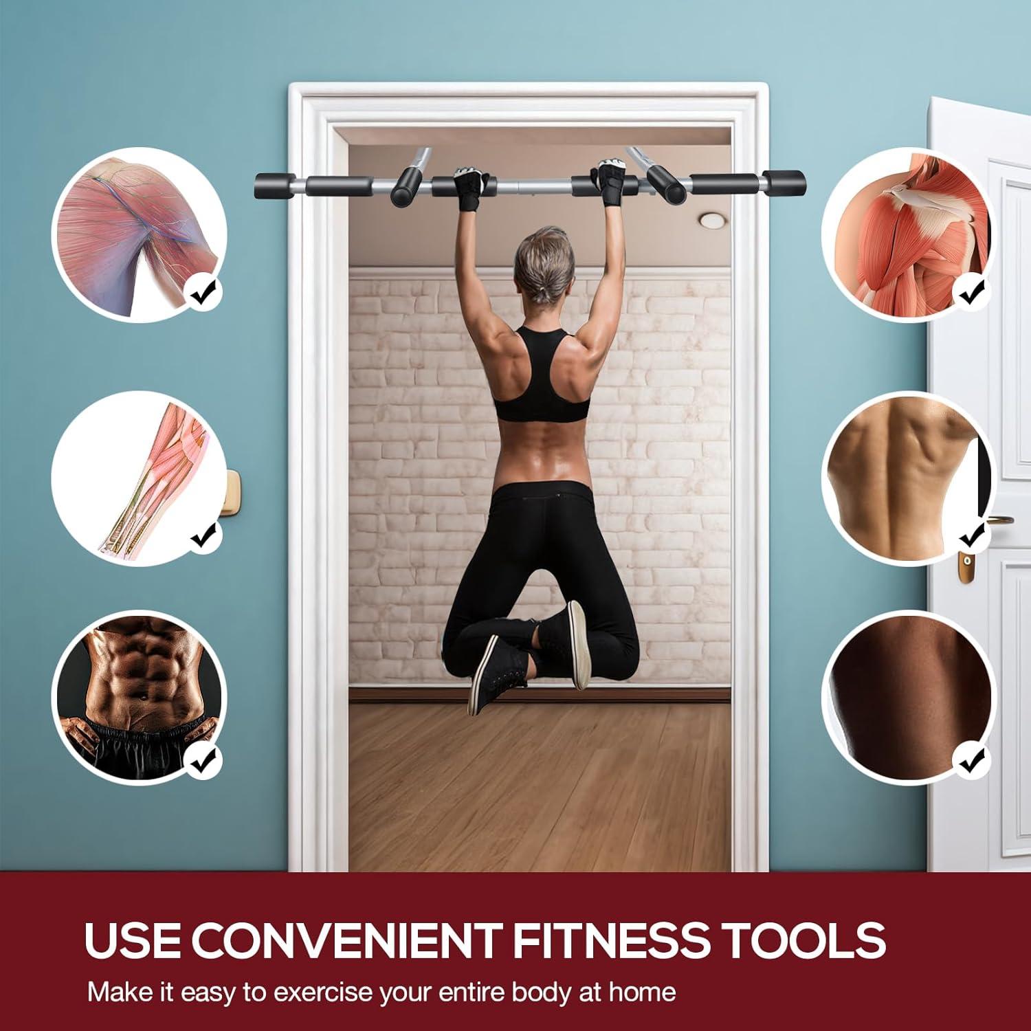 Barra de Dominadas GYE Ajustable para Puerta 200 kg