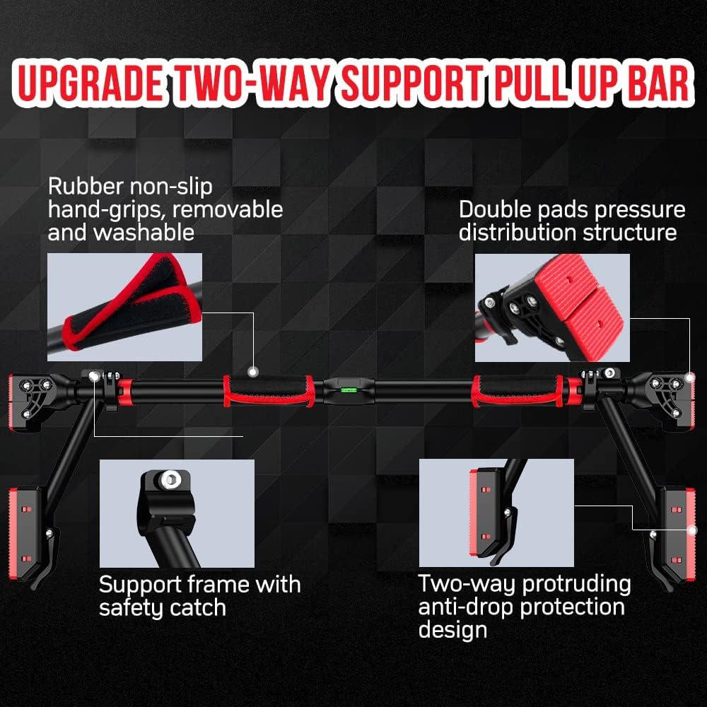 Barra de Dominadas Iwondgym Ajustable 400 kg Sin Tornillos