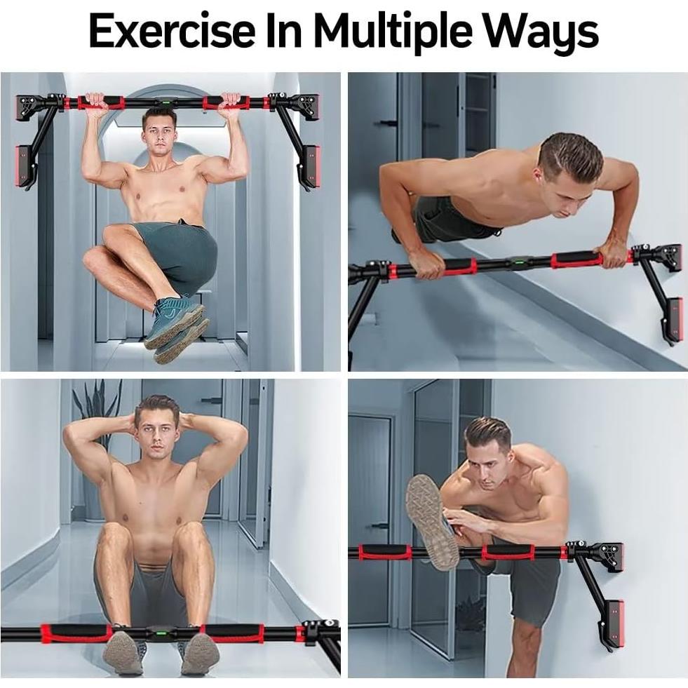 Barra de Dominadas Iwondgym Ajustable 400 kg Sin Tornillos