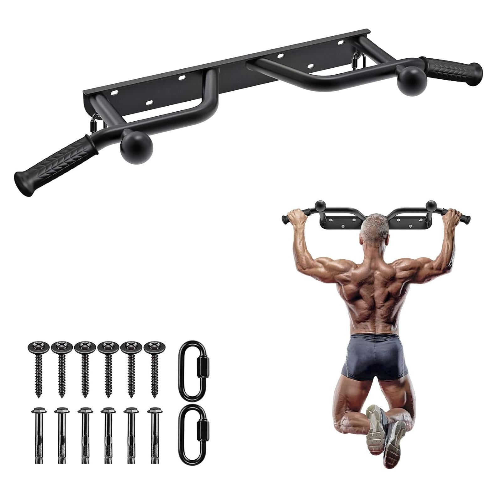 Barra de Dominadas Montada en Pared SELEWARE 226.8 kg Alta Resistencia