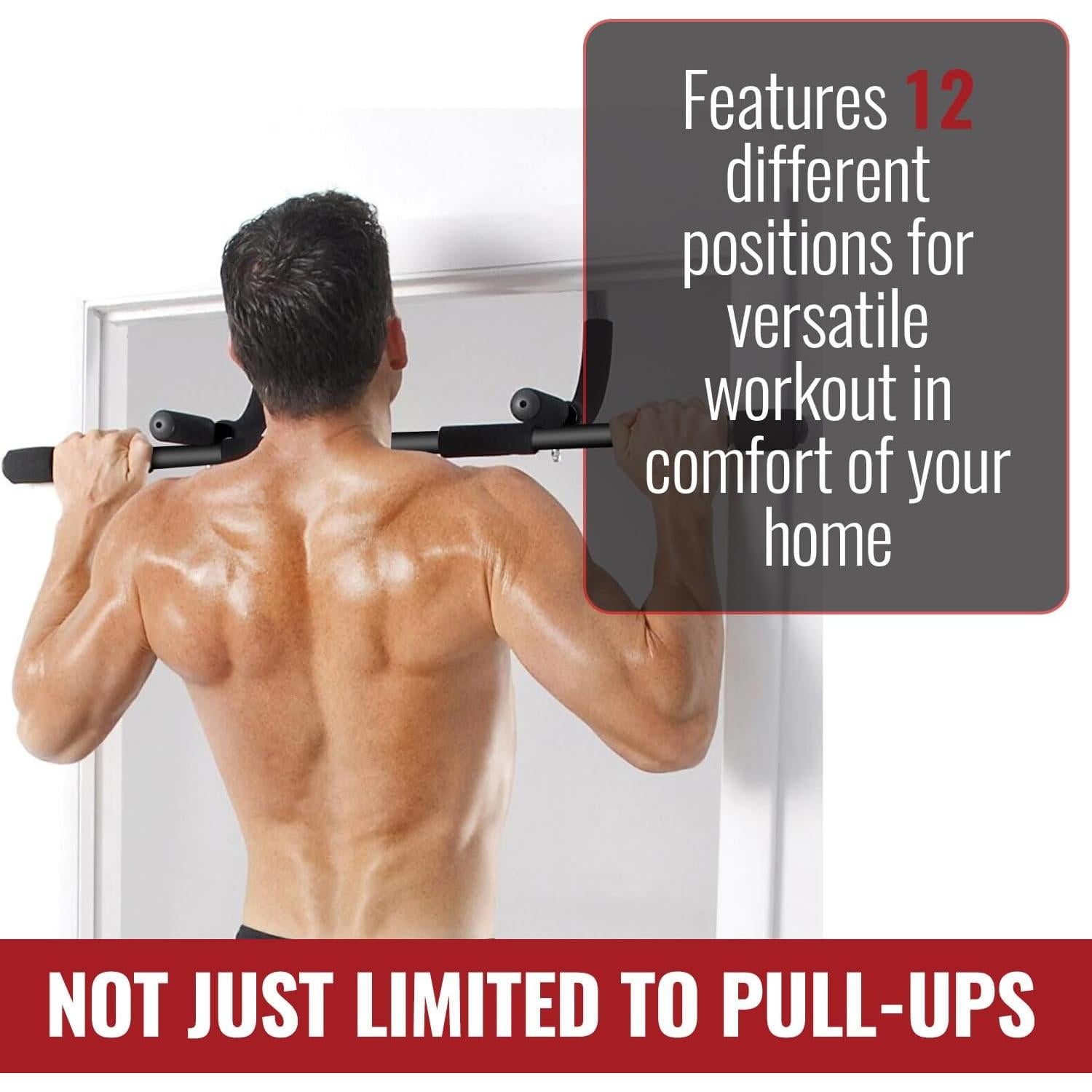 Barra de Dominadas Ben Din para Marco de Puerta - Acero Resistente