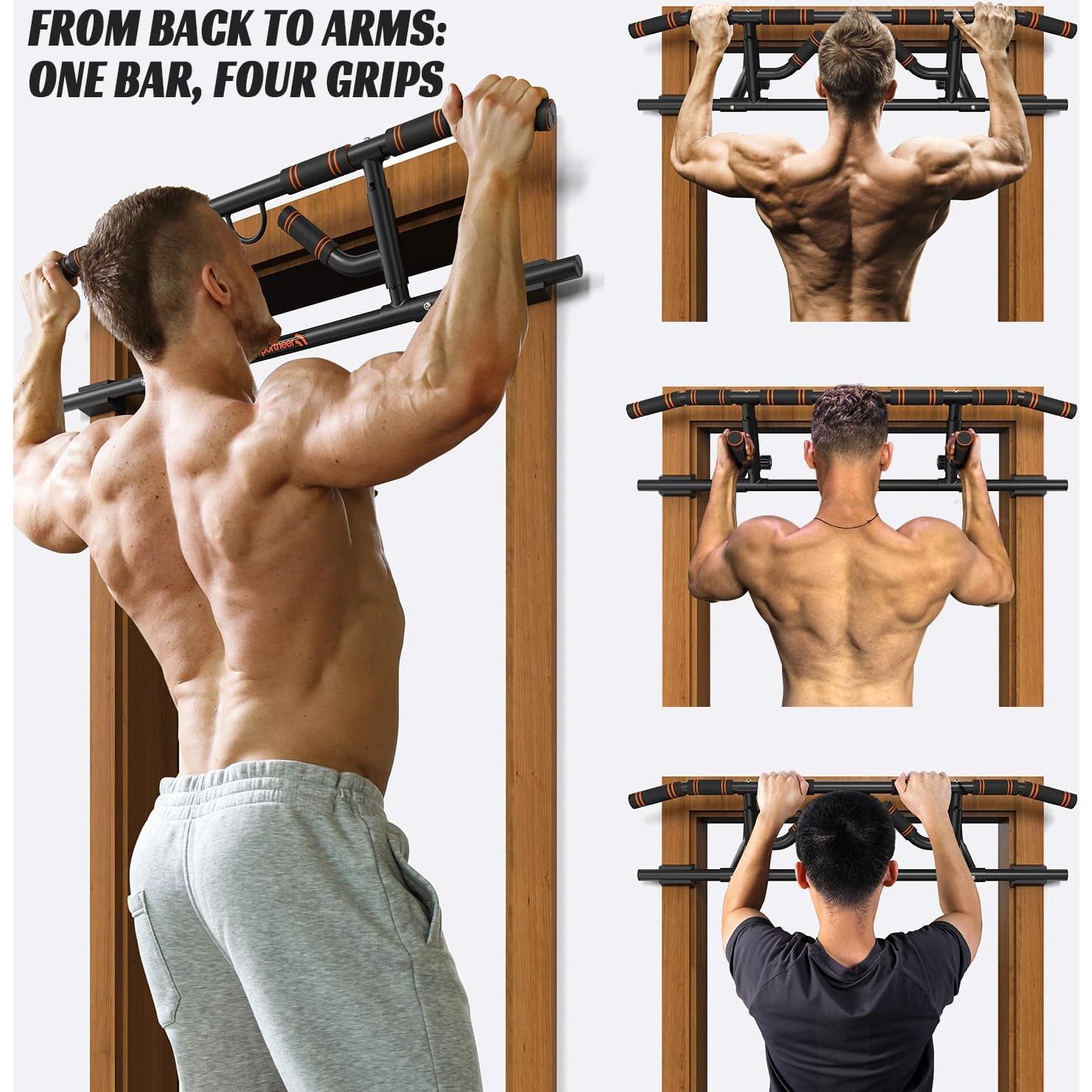 Barra de Dominadas Sportneer Plegable para Puerta 440lb