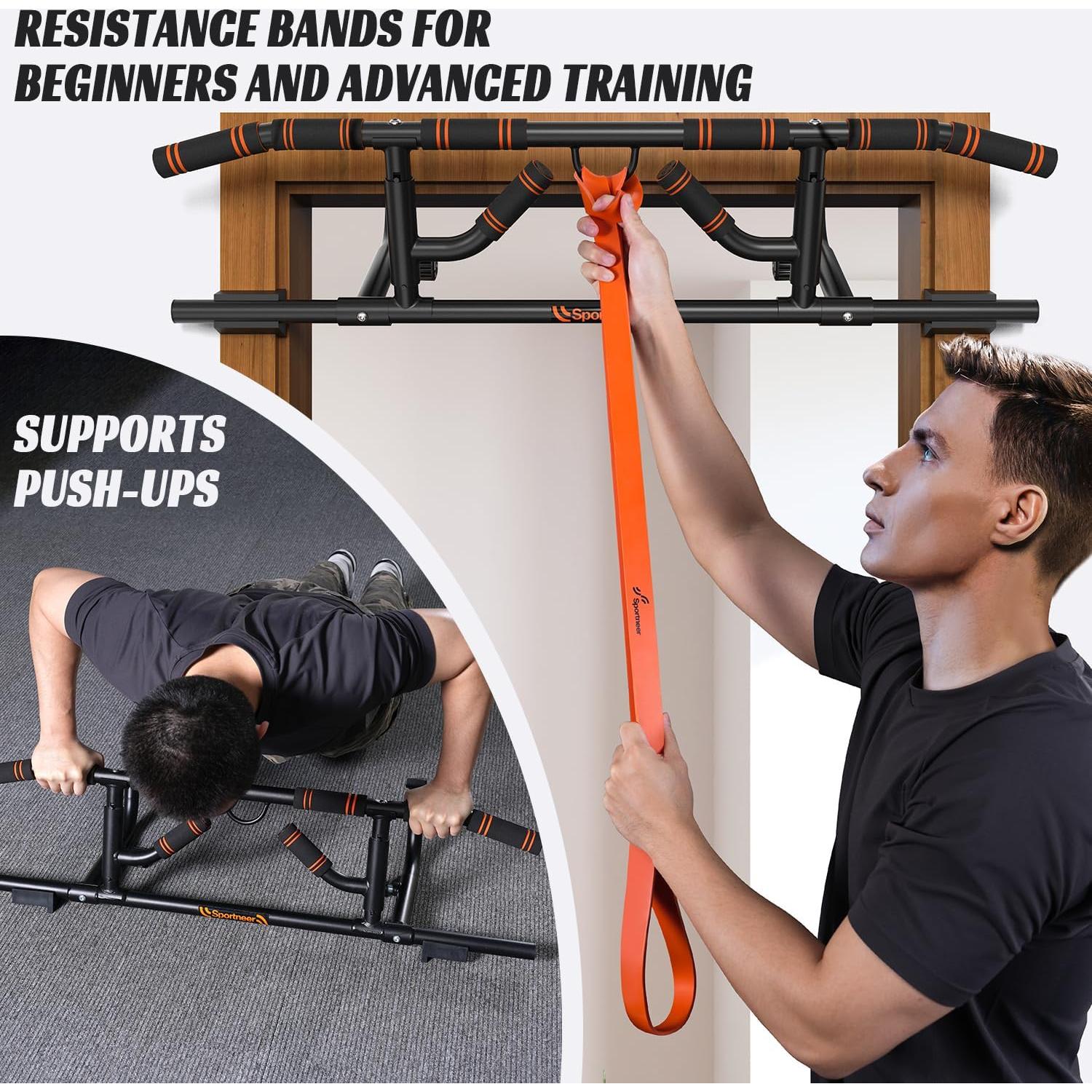 Barra de Dominadas Sportneer Plegable para Puerta 440lb