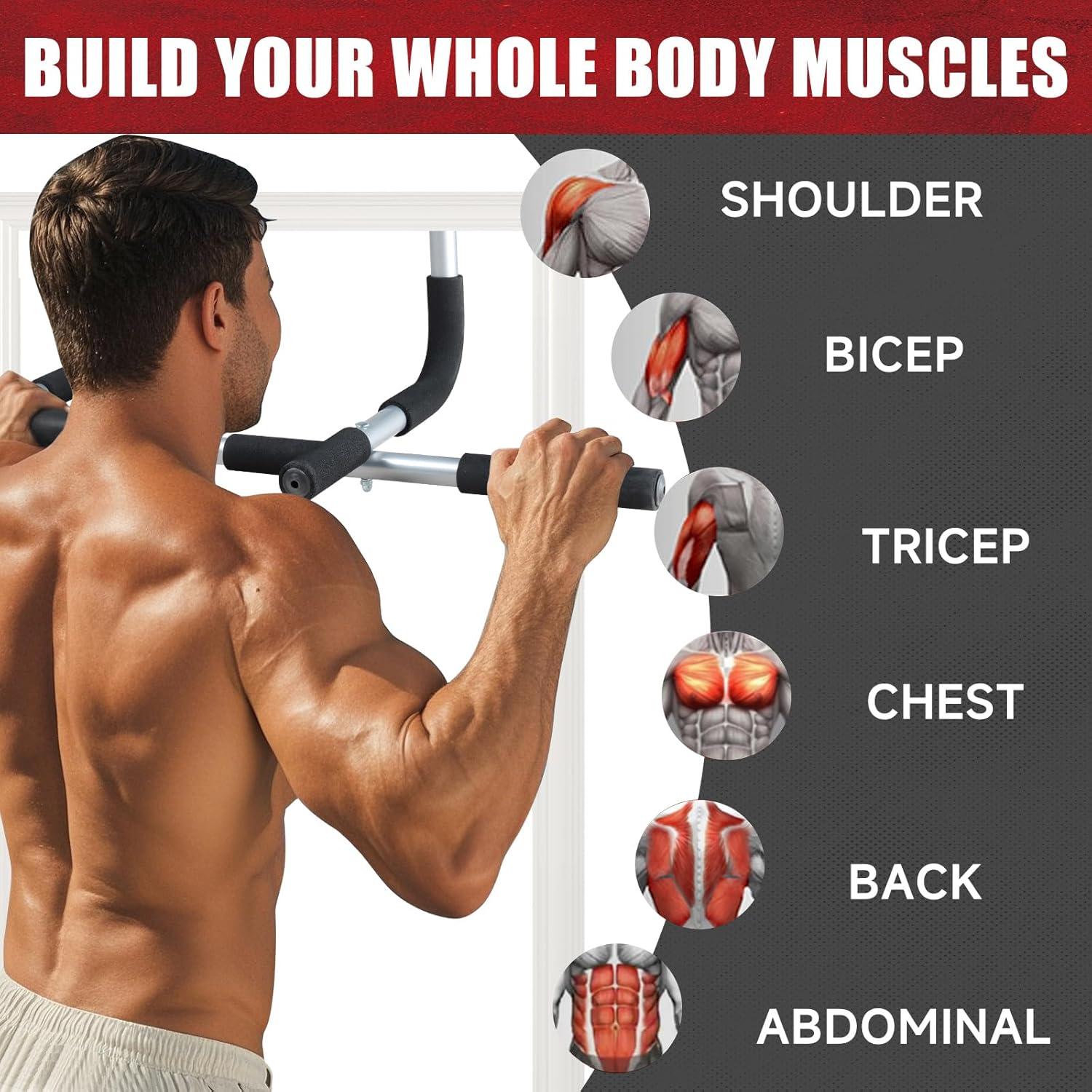 Barra de Dominadas Leikefitness AB7020 Ajustable 136kg