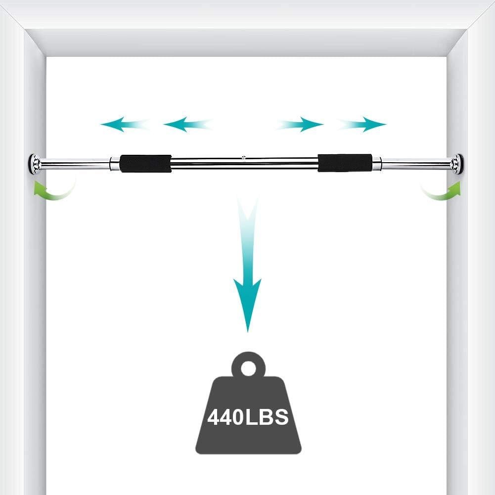 Barra de Dominadas Ajustable Ejoyous 60-100 cm Fitness