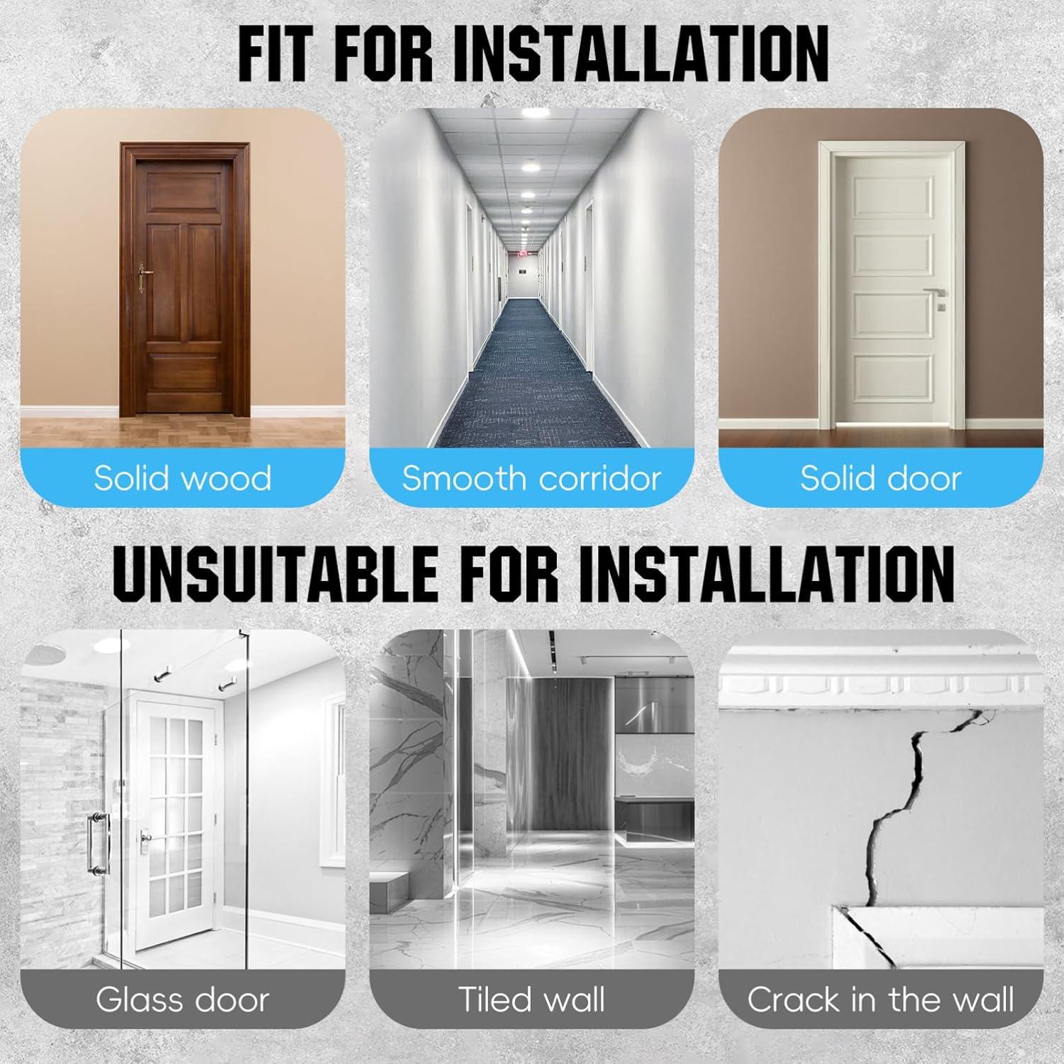 Barra de Dominadas Ajustable CALLARON para Puerta 65-100cm