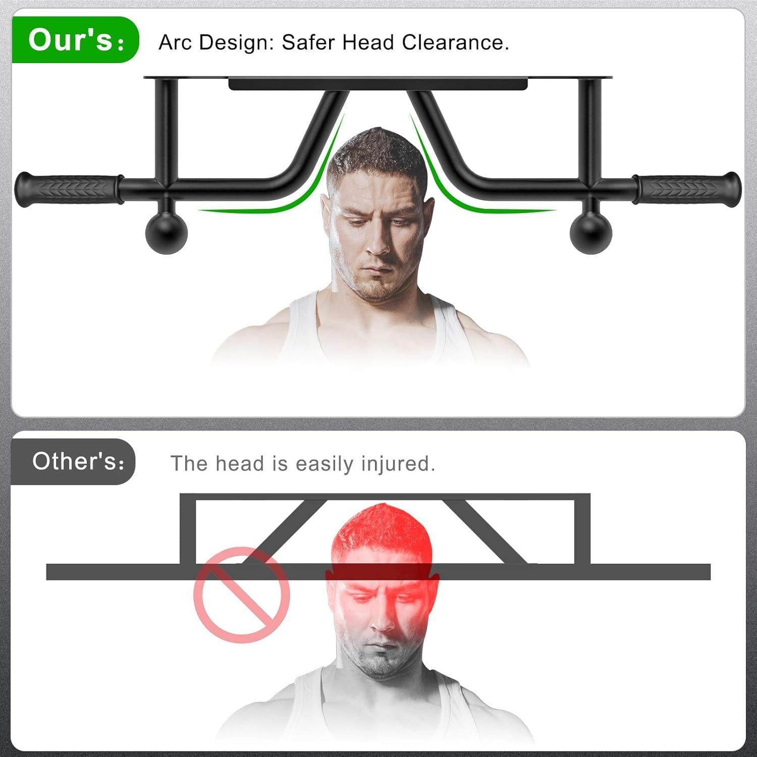 Barra de Dominadas SELEWARE Montaje en Pared 272 kg