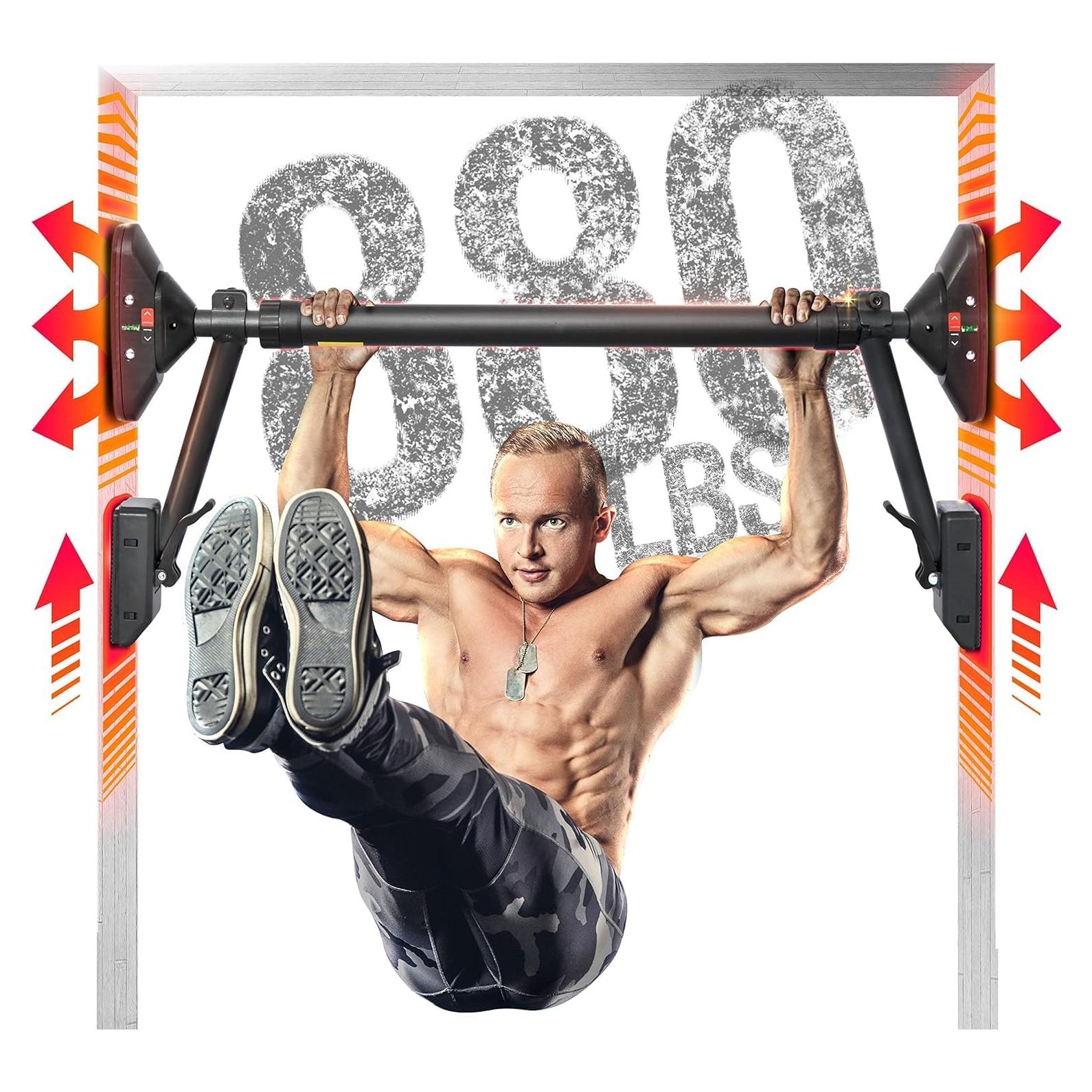 Barra de Dominadas E-Jet Sport 78-98 cm con Bloqueo Seguro