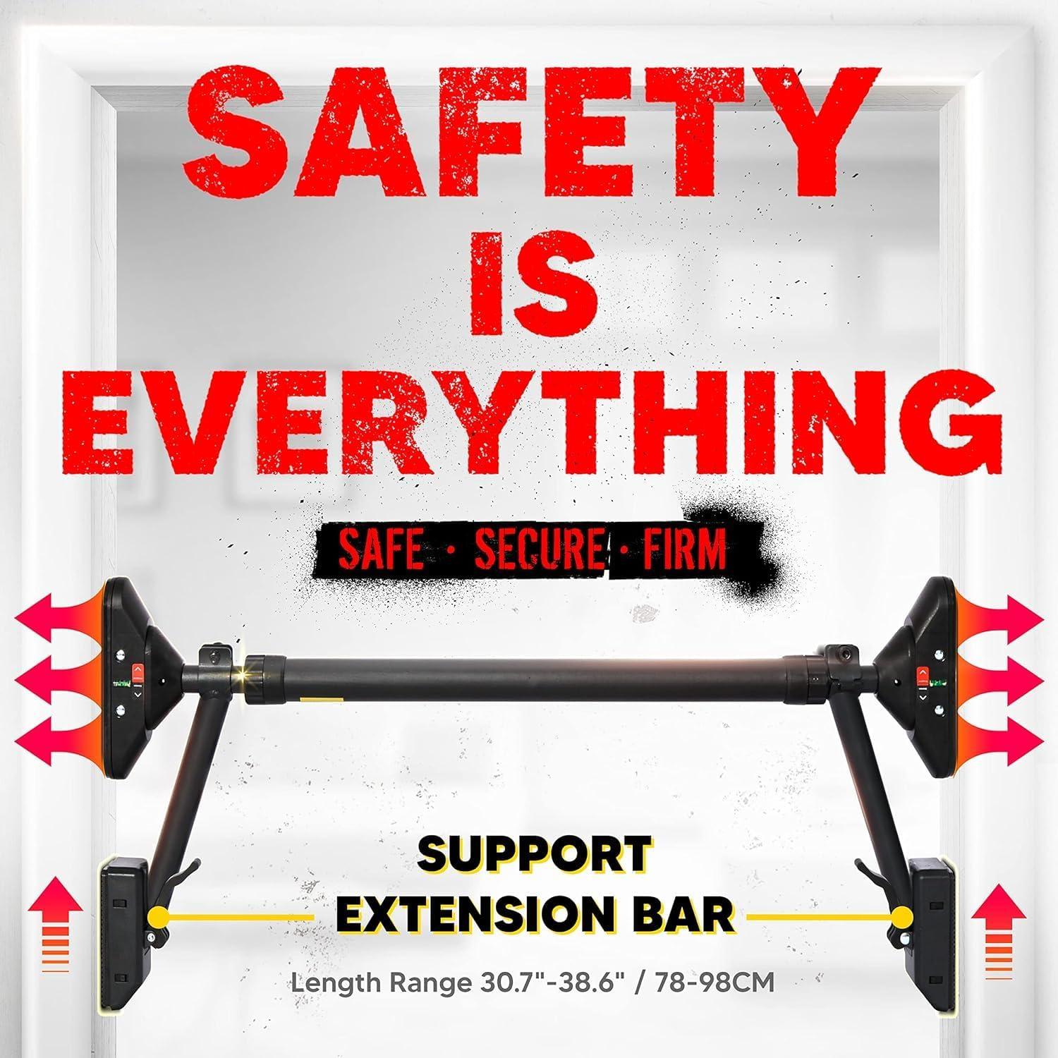 Barra de Dominadas E-Jet Sport 78-98 cm con Bloqueo Seguro