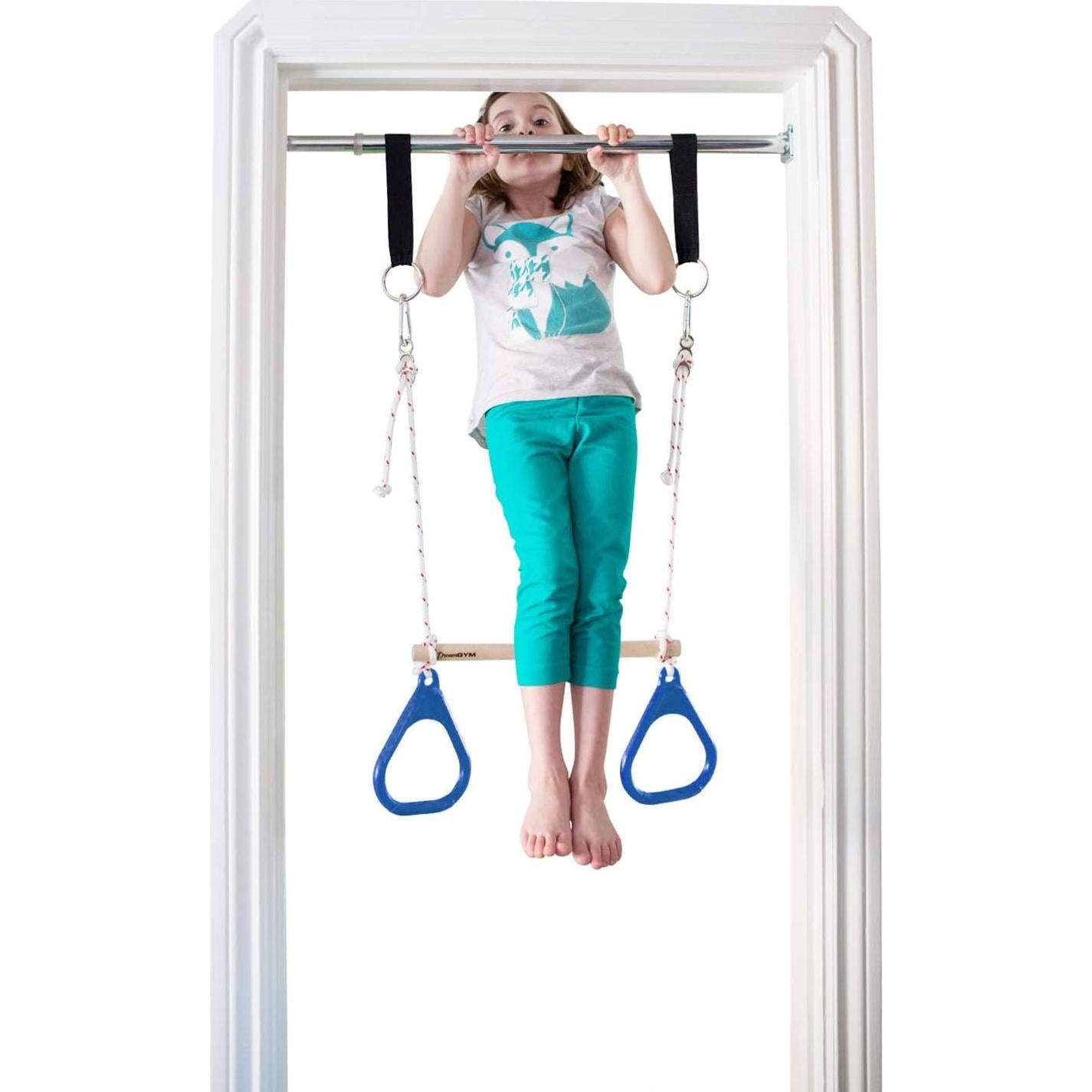 Columpio de Puerta DreamGYM - Barra de Trapecio y Anillos 100kg