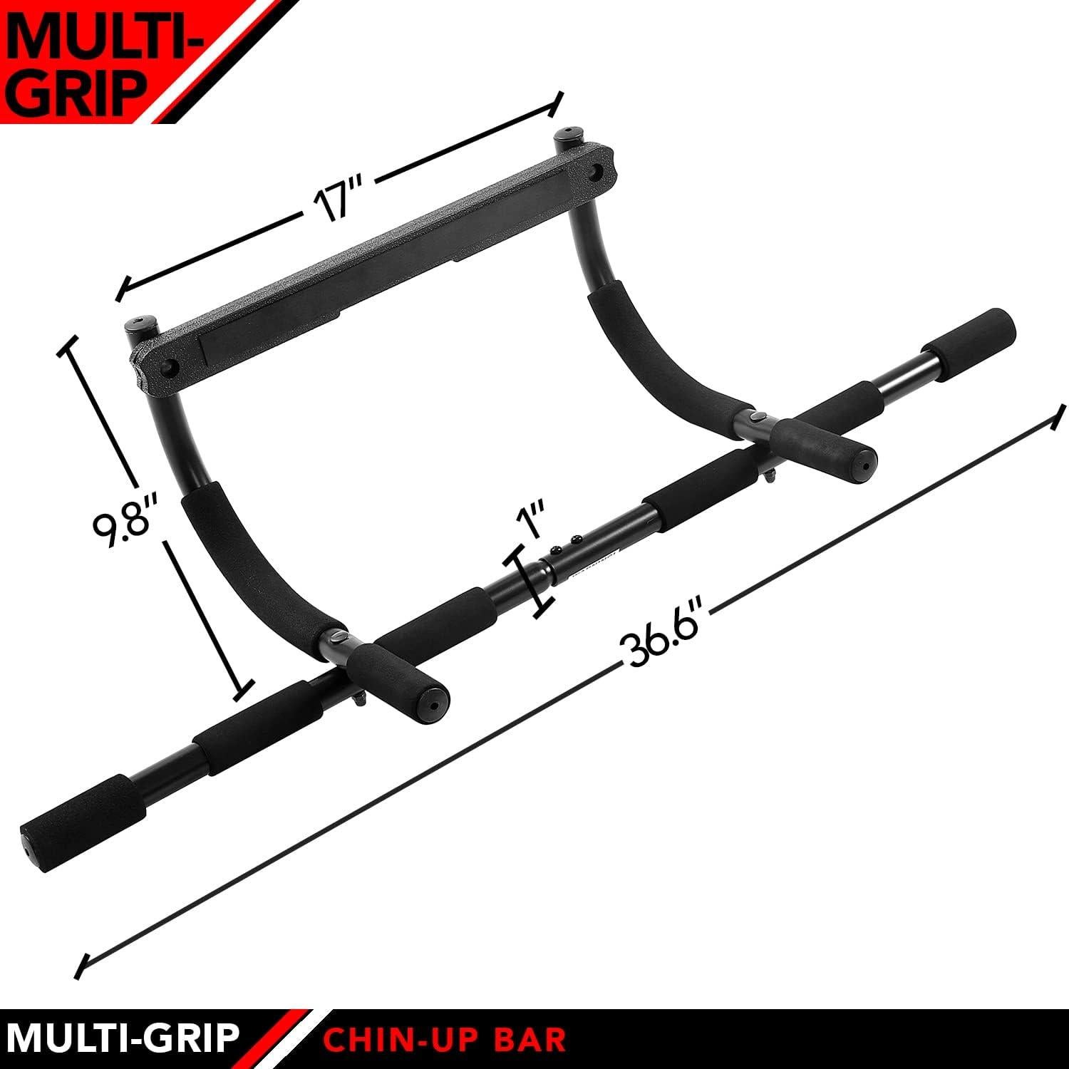 Barra de Dominadas JFIT Multi-Grip 136 kg Acero Acolchada