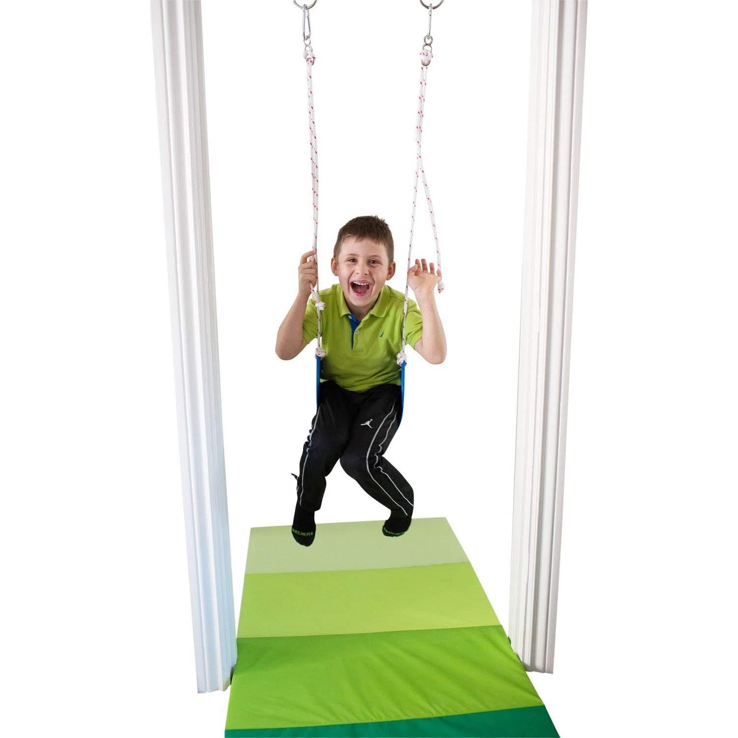 Columpio de Puerta DreamGYM con Barra de Trapecio y Anillos