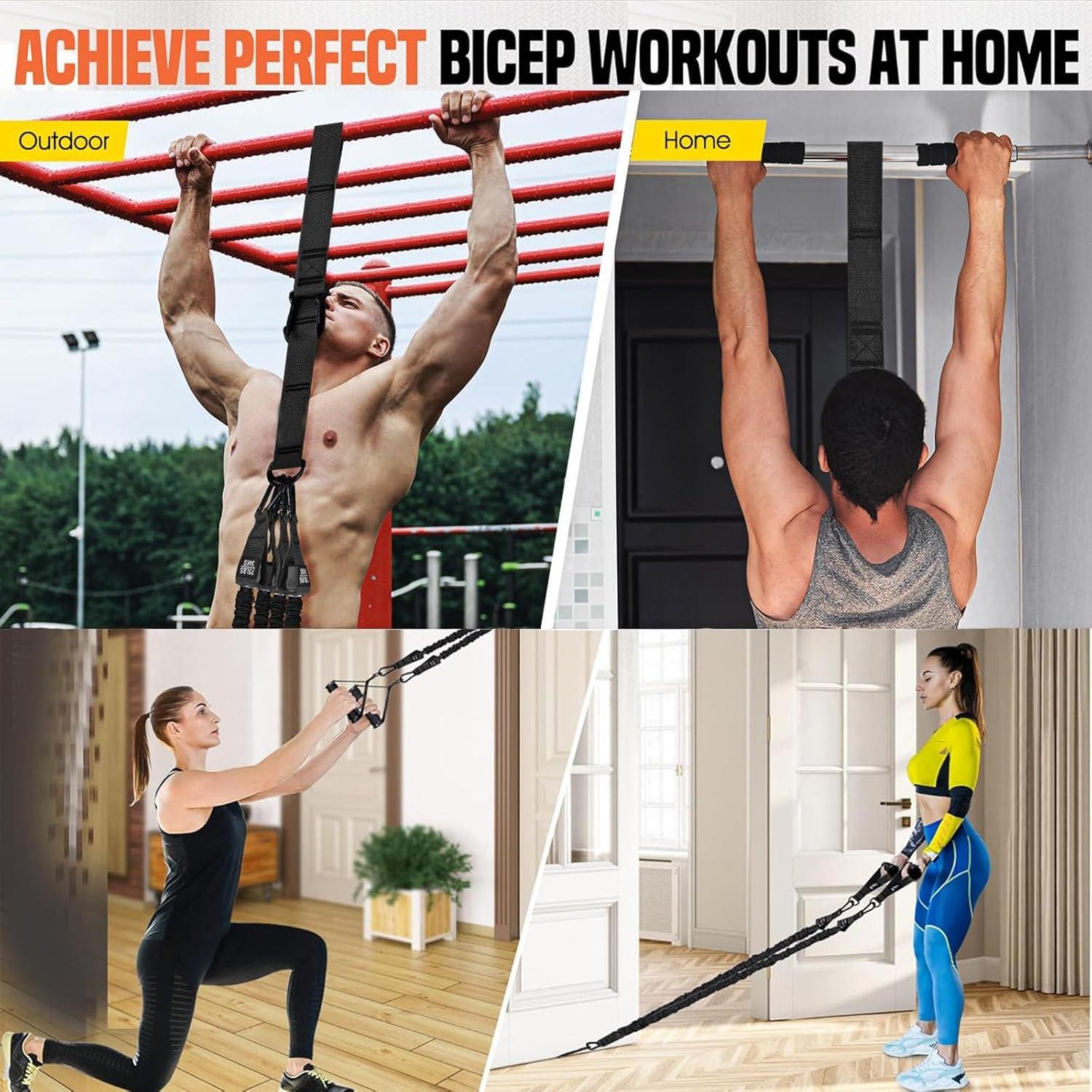 Bandas de Asistencia para Dominadas GlamFlex Ajustables 34 kg