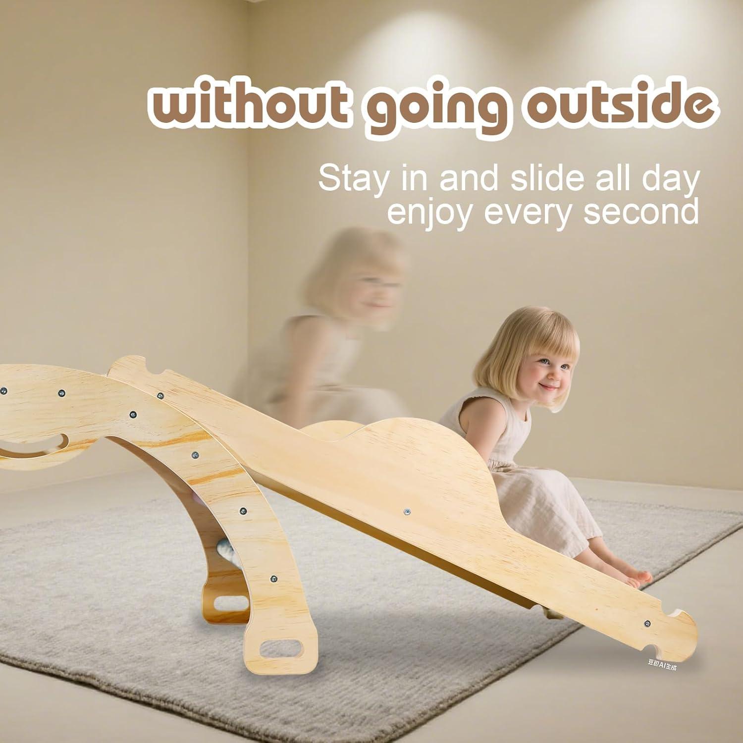 Juego de Triángulo de Escalada Montessori 7 en 1 Madera