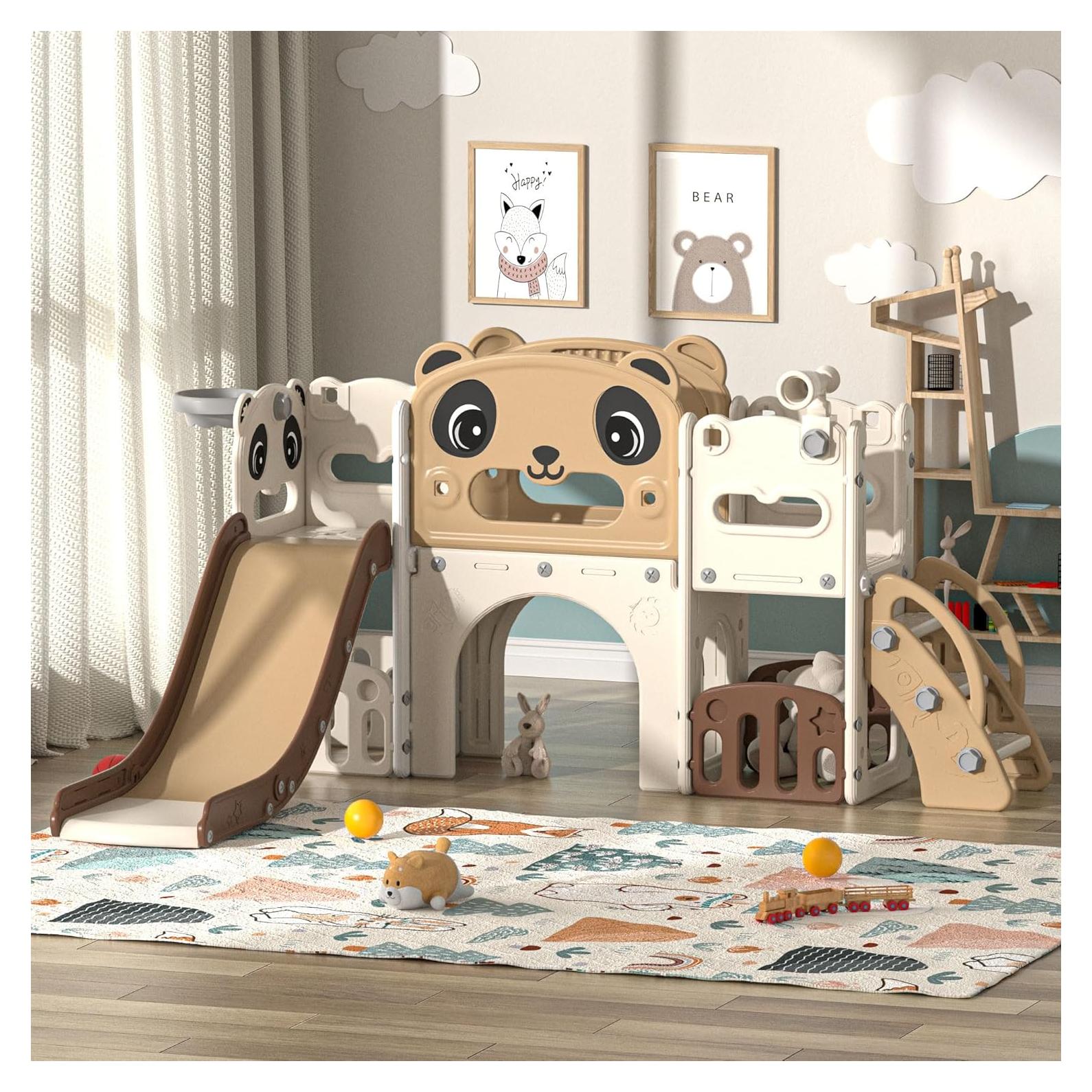 Juego de Escalera y Tobogán 9 en 1 Nyeekoy para Niños