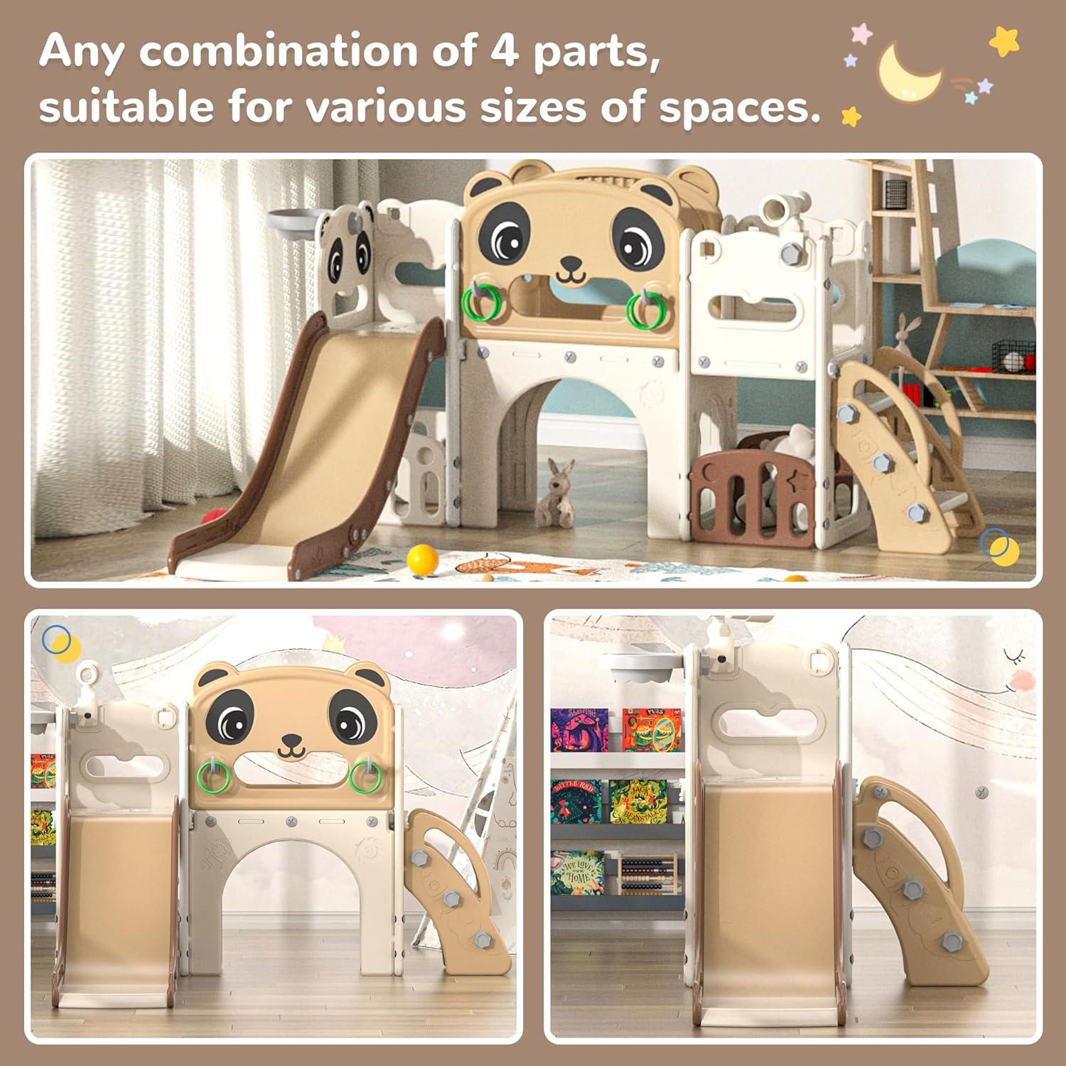 Juego de Escalera y Tobogán 9 en 1 Nyeekoy para Niños