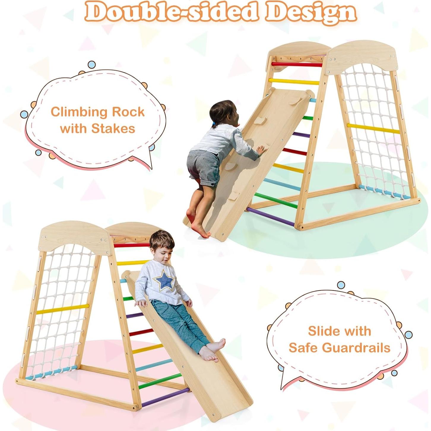 Gimnasio Interior Costzon Jungle Gym 6-en-1 para Niños