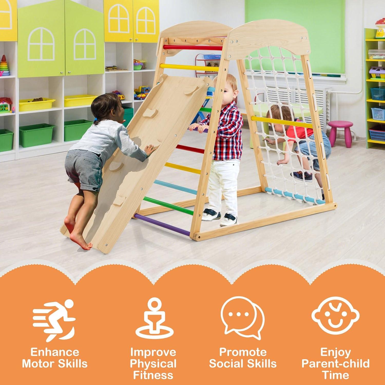 Gimnasio Interior Costzon Jungle Gym 6-en-1 para Niños