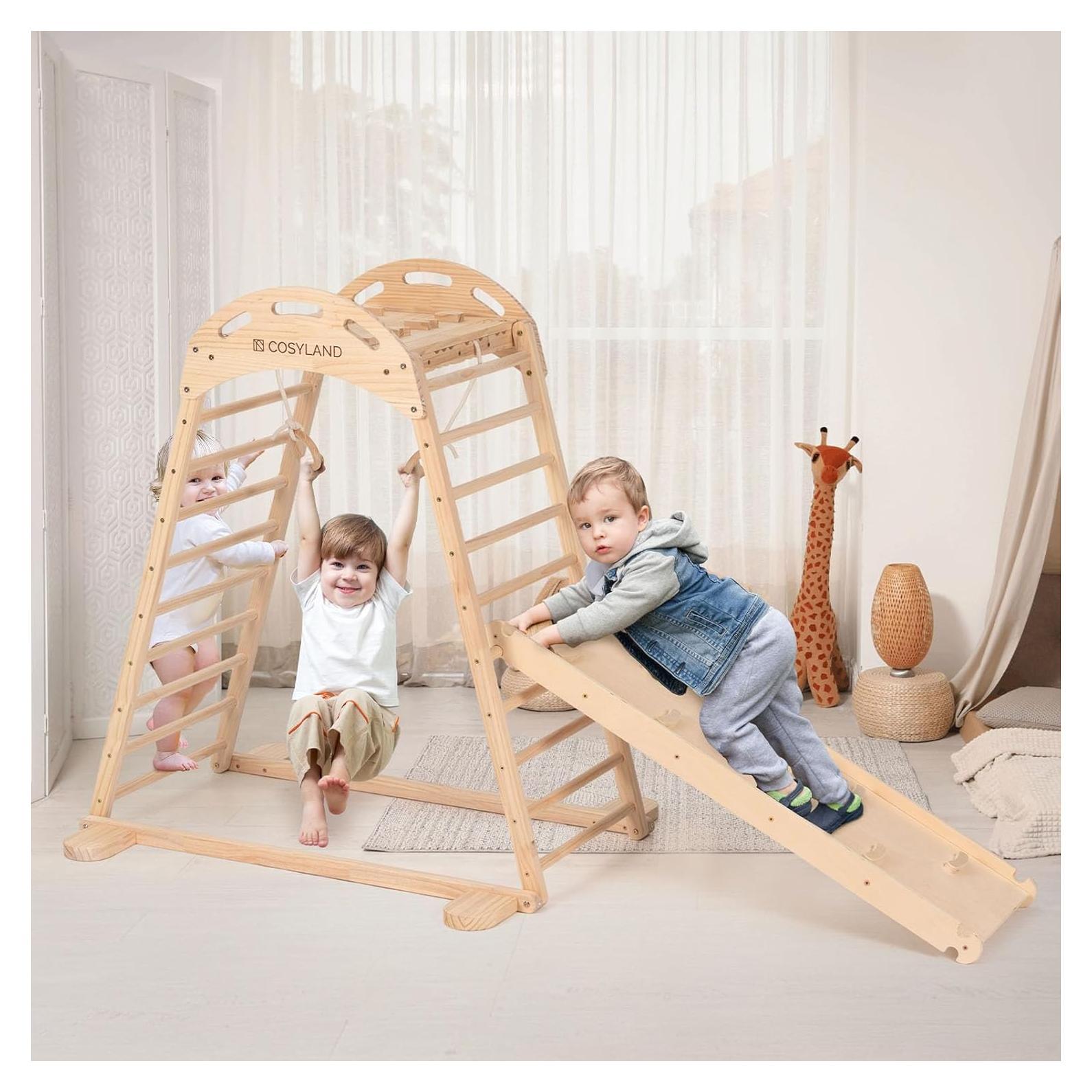 Parque Infantil Interior COSYLAND Estructura de Madera Natural