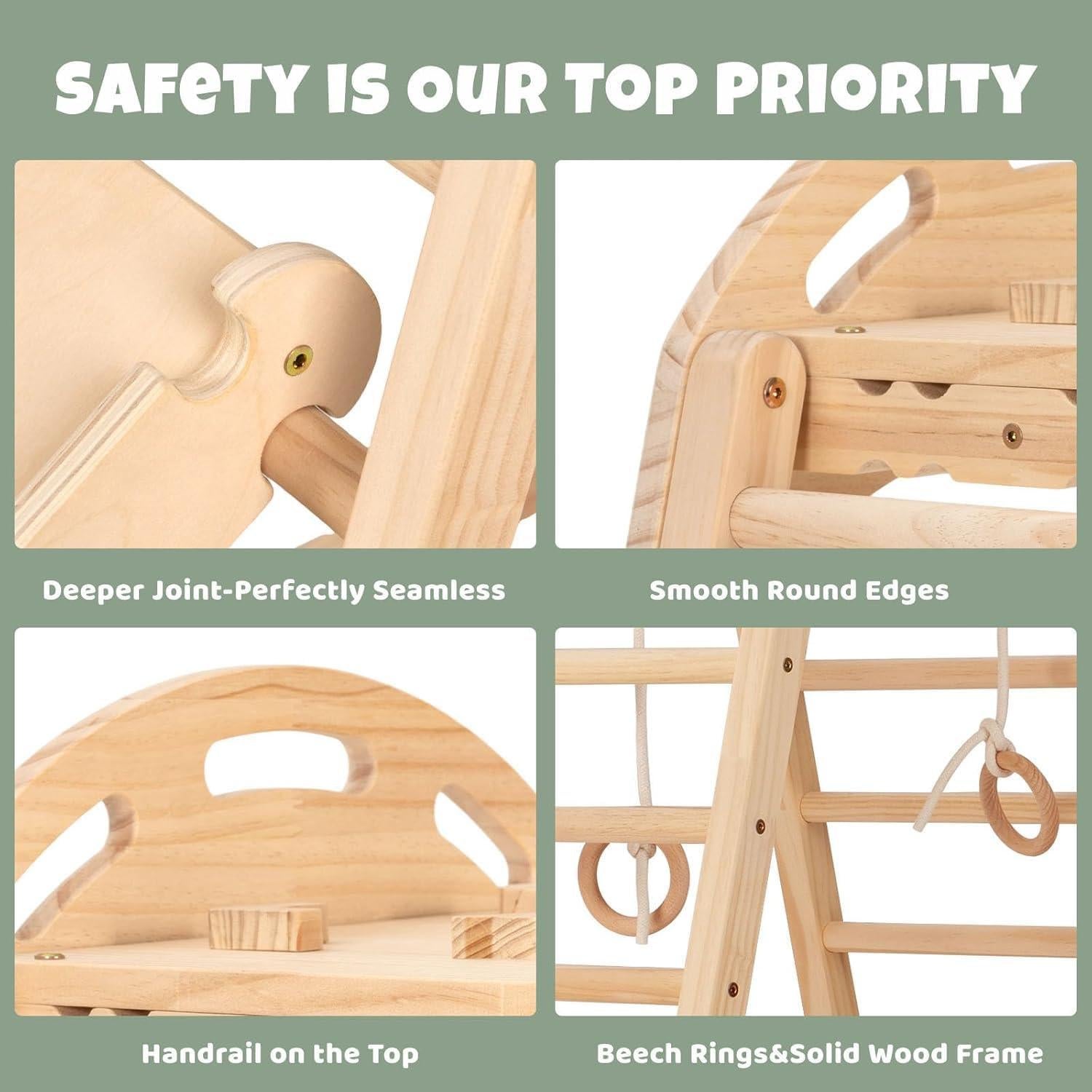 Parque Infantil Interior COSYLAND Estructura de Madera Natural