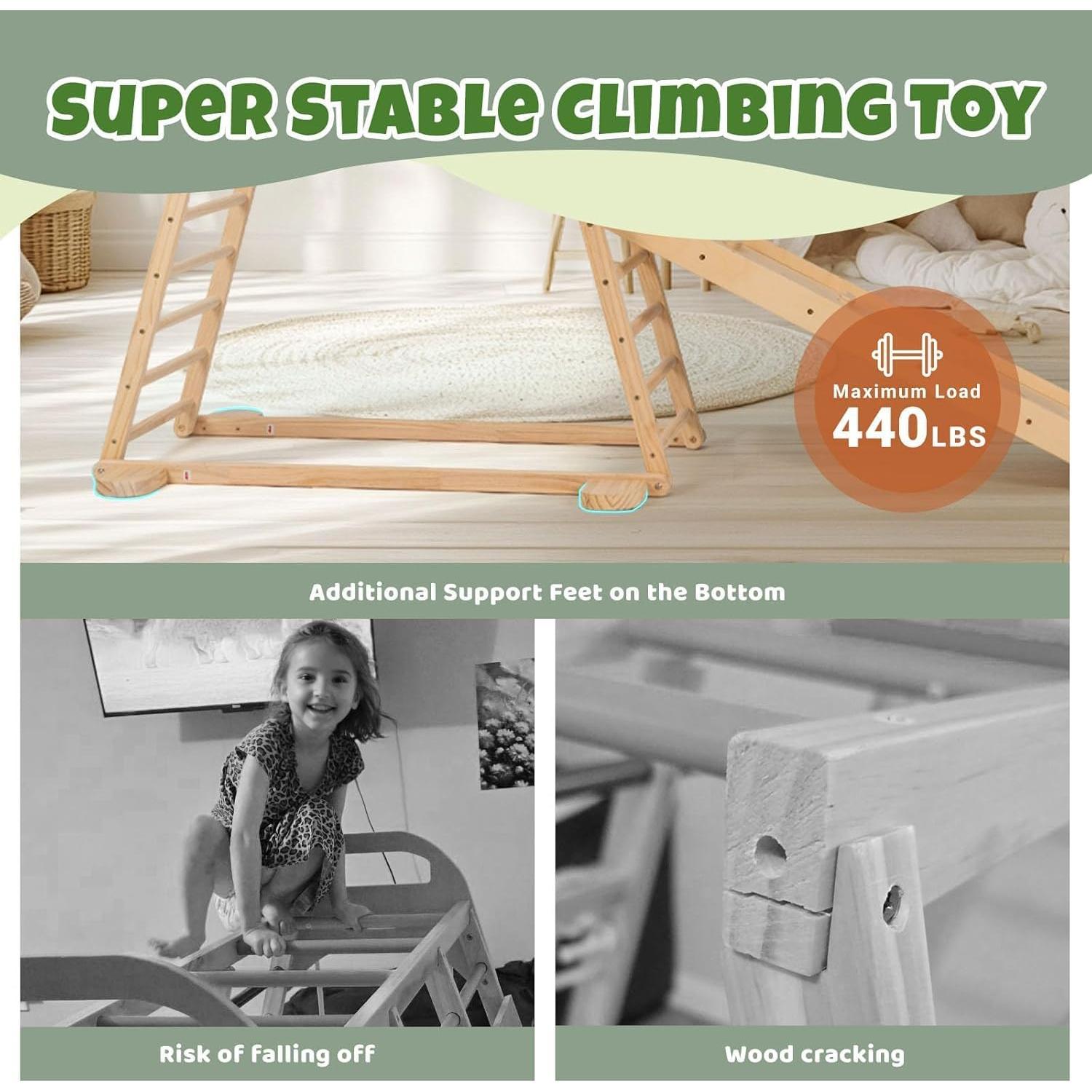 Parque Infantil Interior COSYLAND Estructura de Madera Natural