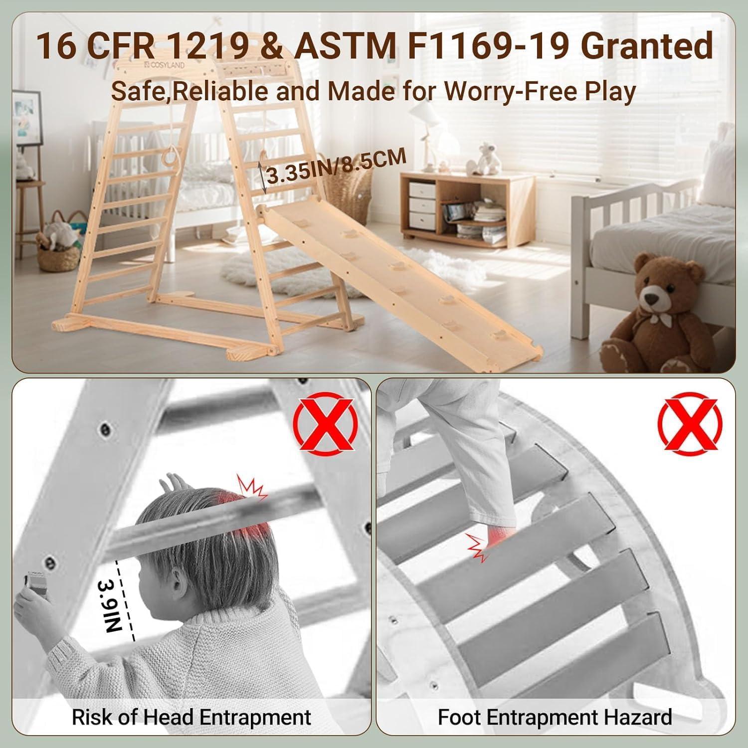 Parque Infantil Interior COSYLAND Estructura de Madera Natural