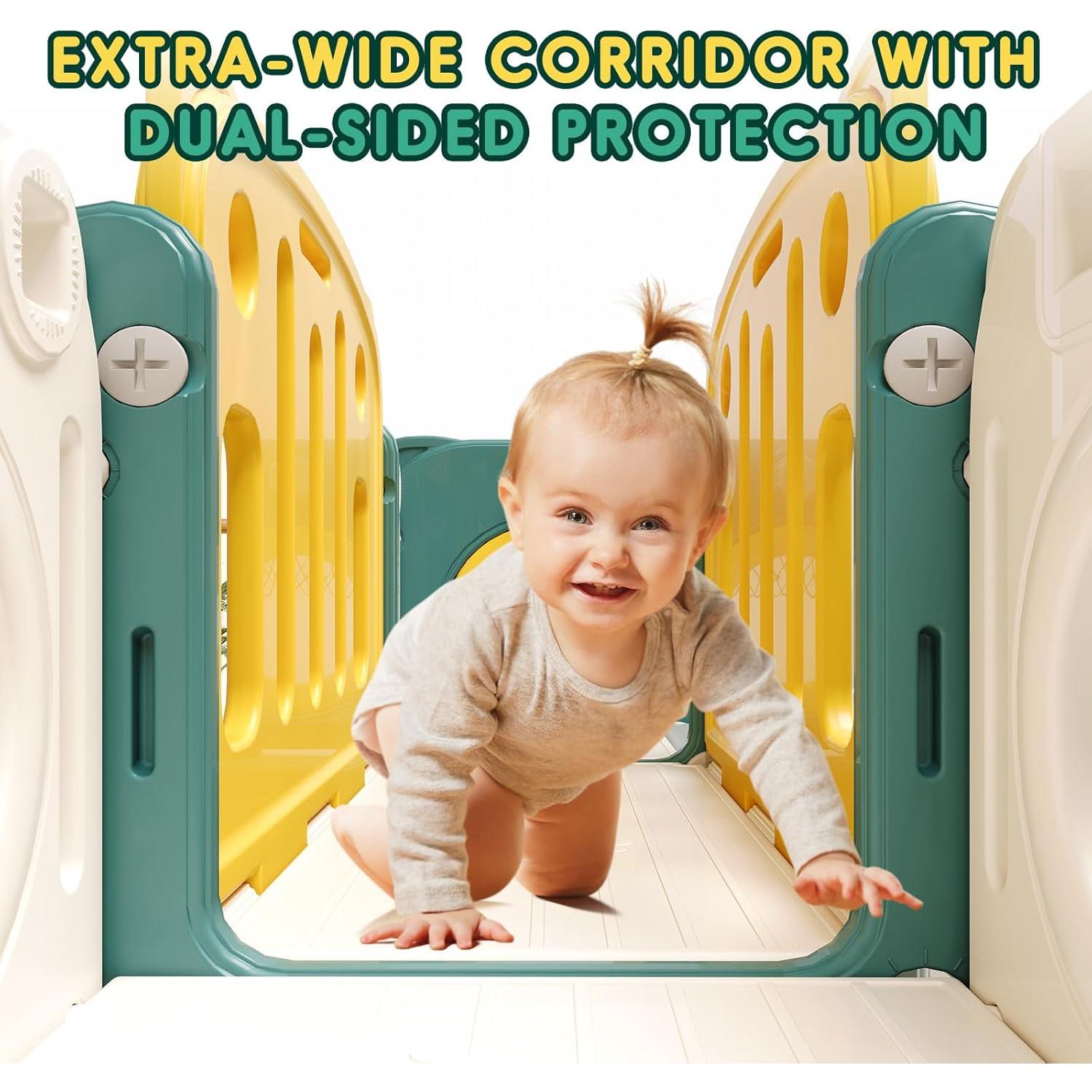 Tobogán para Niños Pequeños MOCUTEEN 8 en 1 Verde