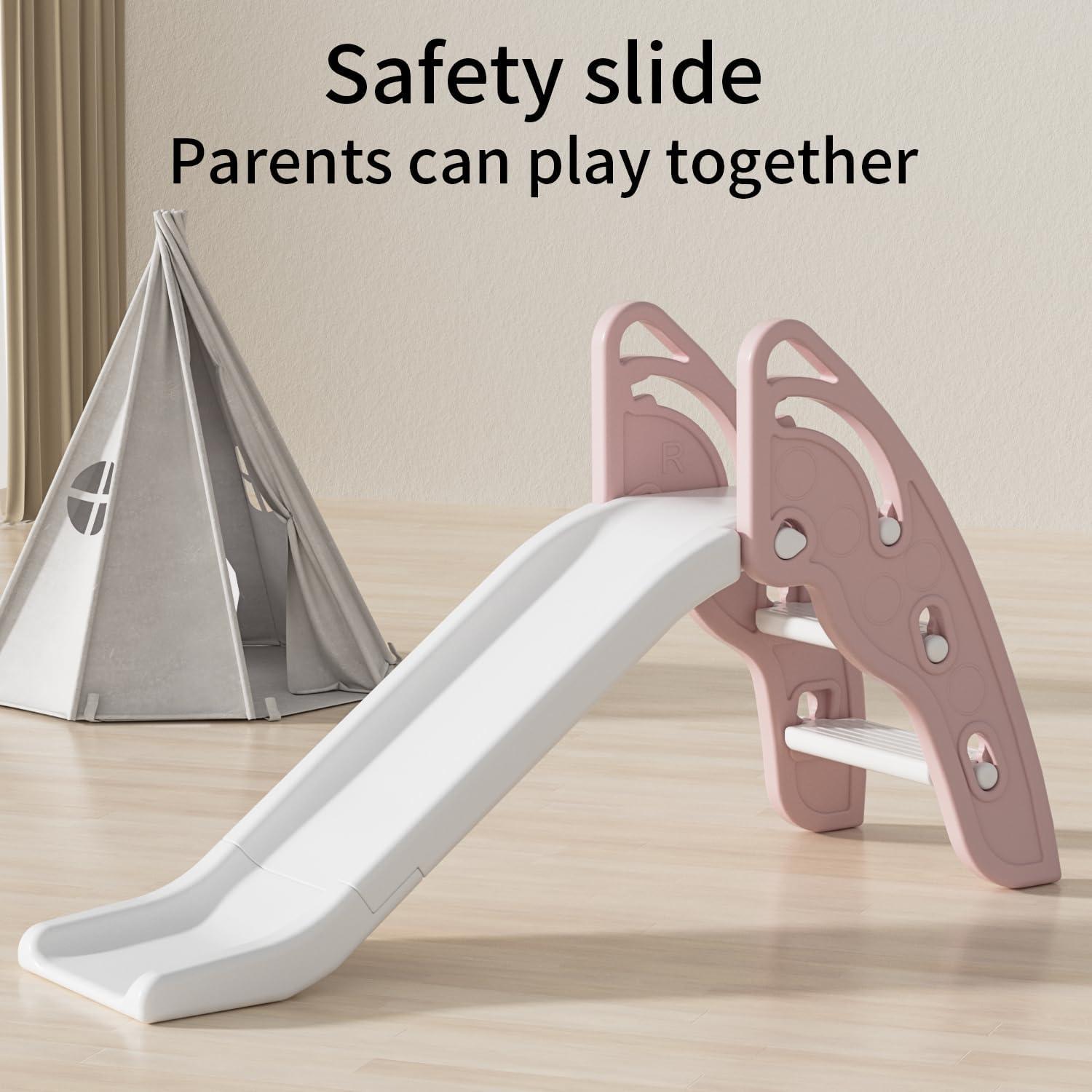 Tobogán Plegable Gupamiga Rosa para Niños 1-3 Años