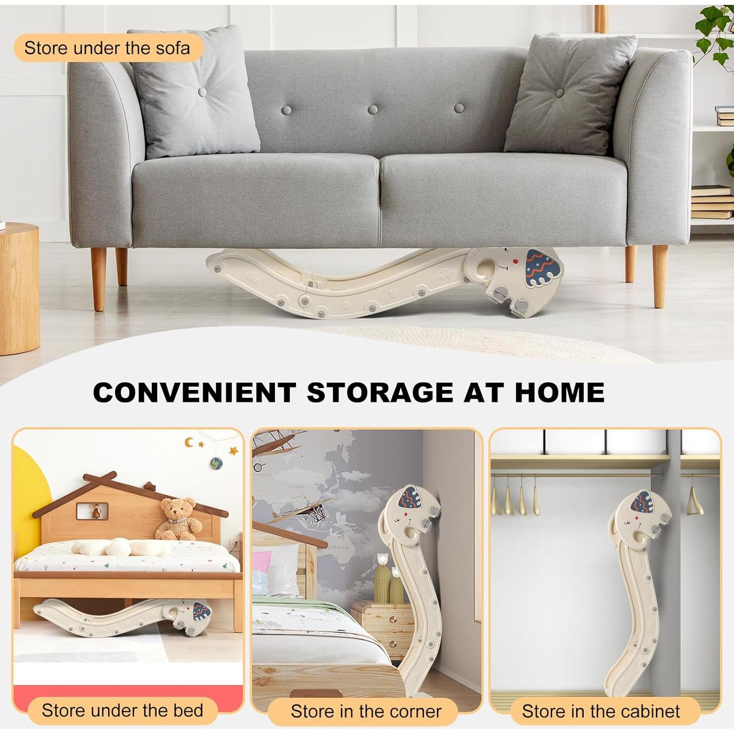 Tobogán para Sofás WHHKXY para Niños 1-3 Años Antideslizante