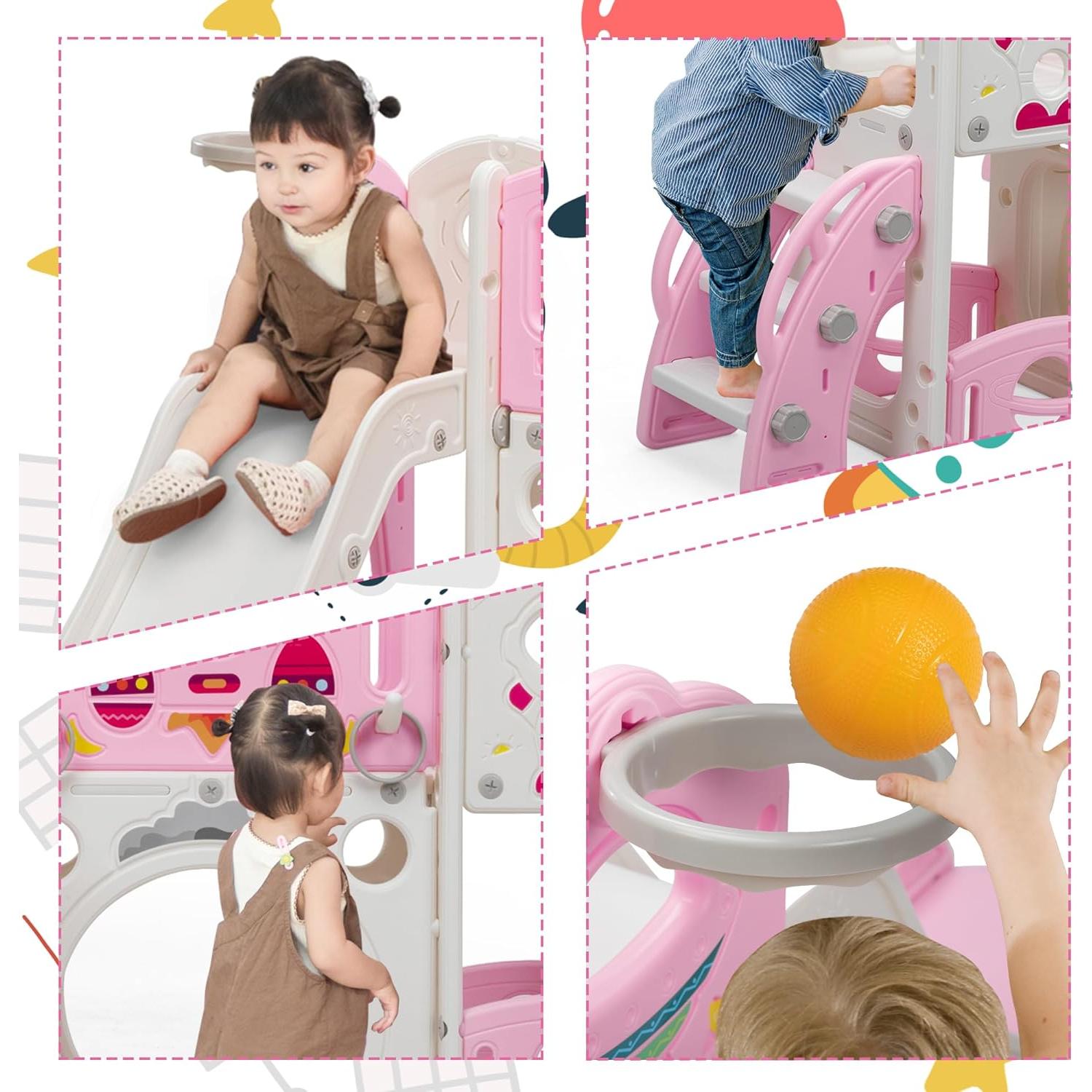 Juego de Escalera y Tobogán 9 en 1 Nyeekoy para Niños