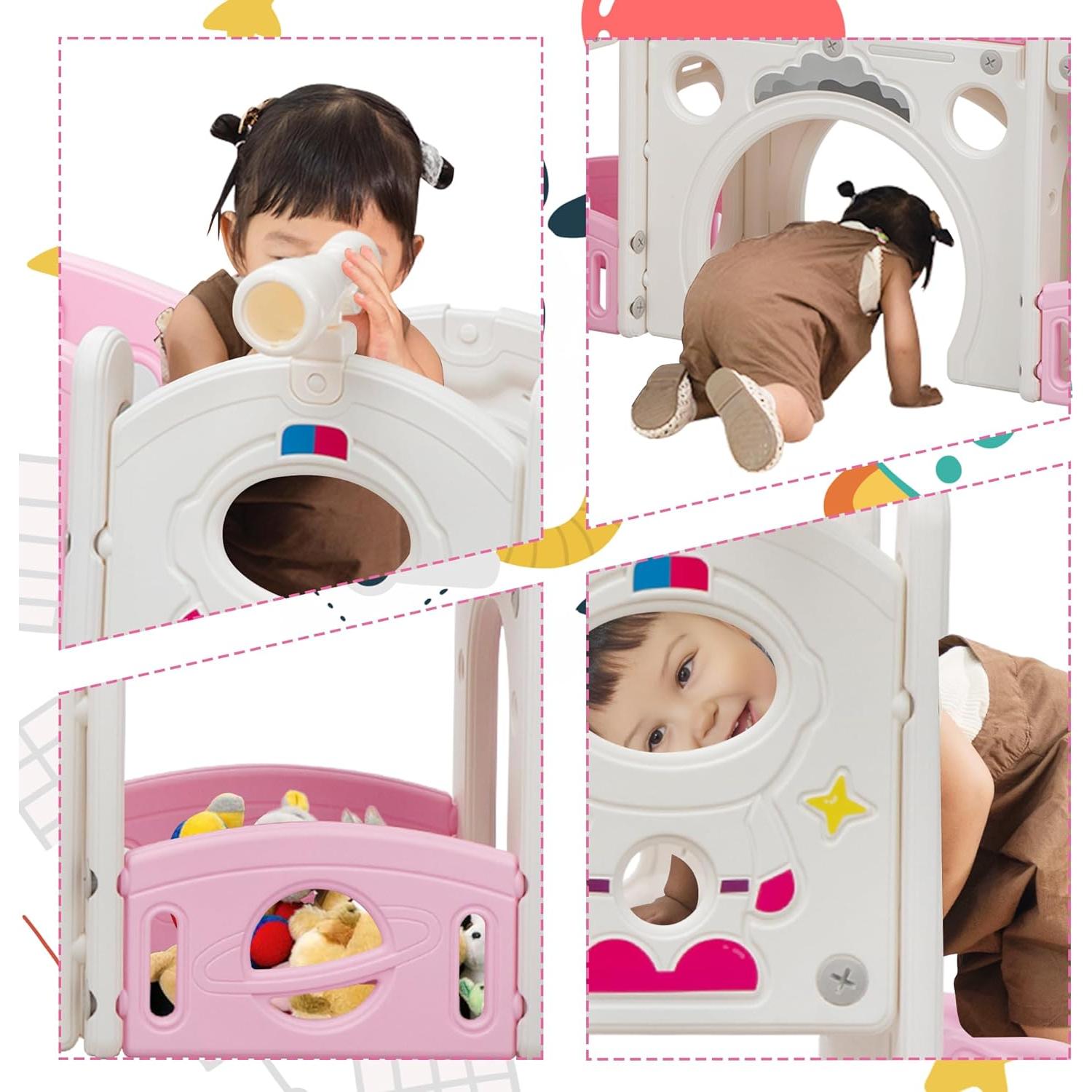 Juego de Escalera y Tobogán 9 en 1 Nyeekoy para Niños