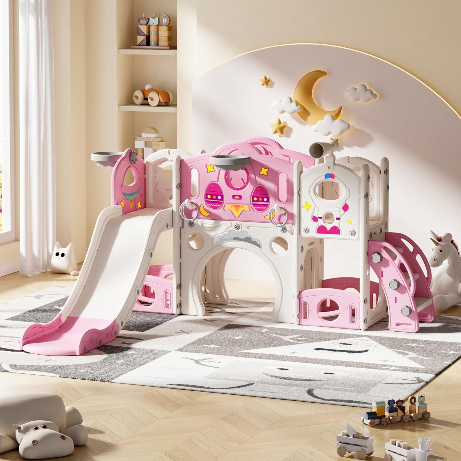 Juego de Escalera y Tobogán 9 en 1 Nyeekoy para Niños