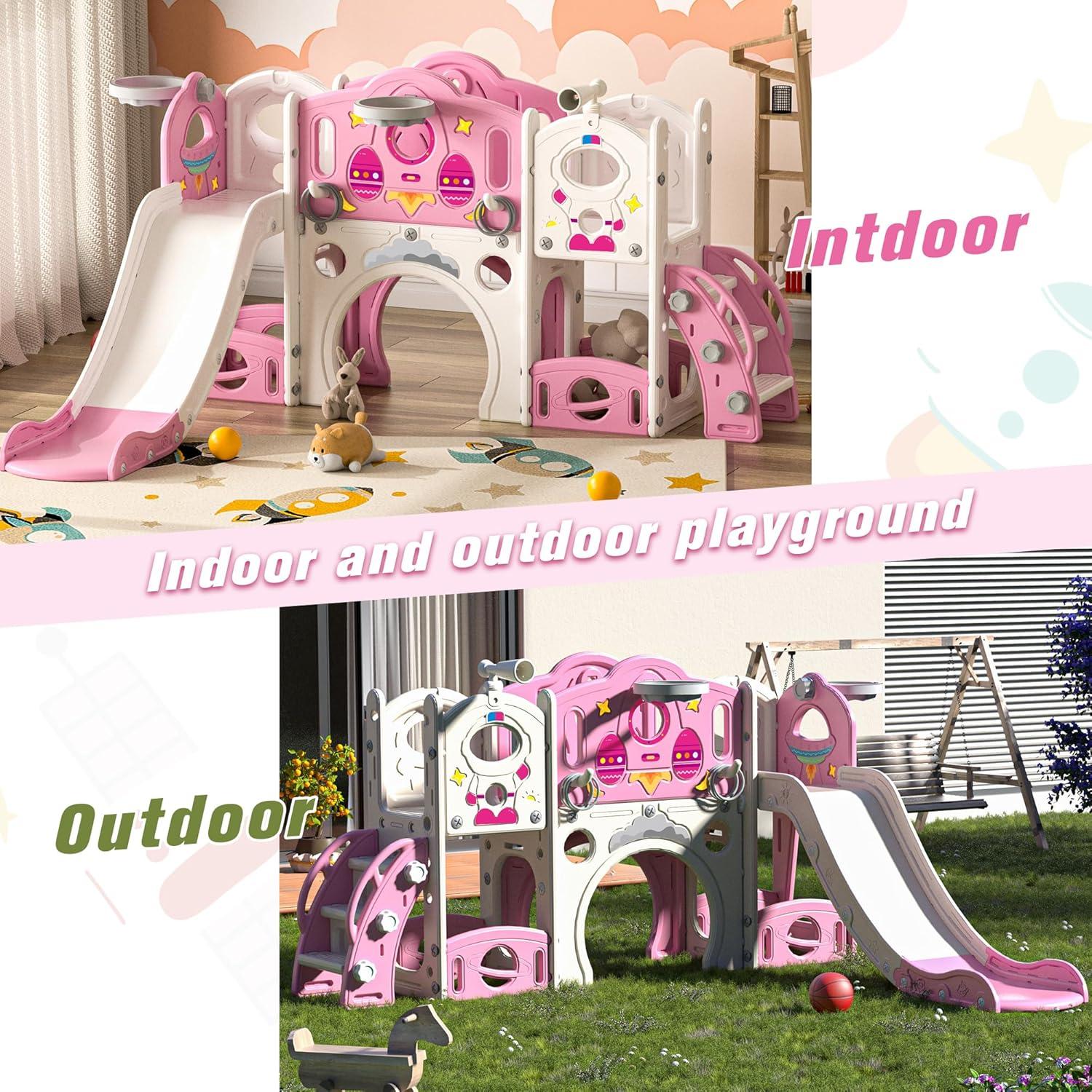 Juego de Escalera y Tobogán 9 en 1 Nyeekoy para Niños