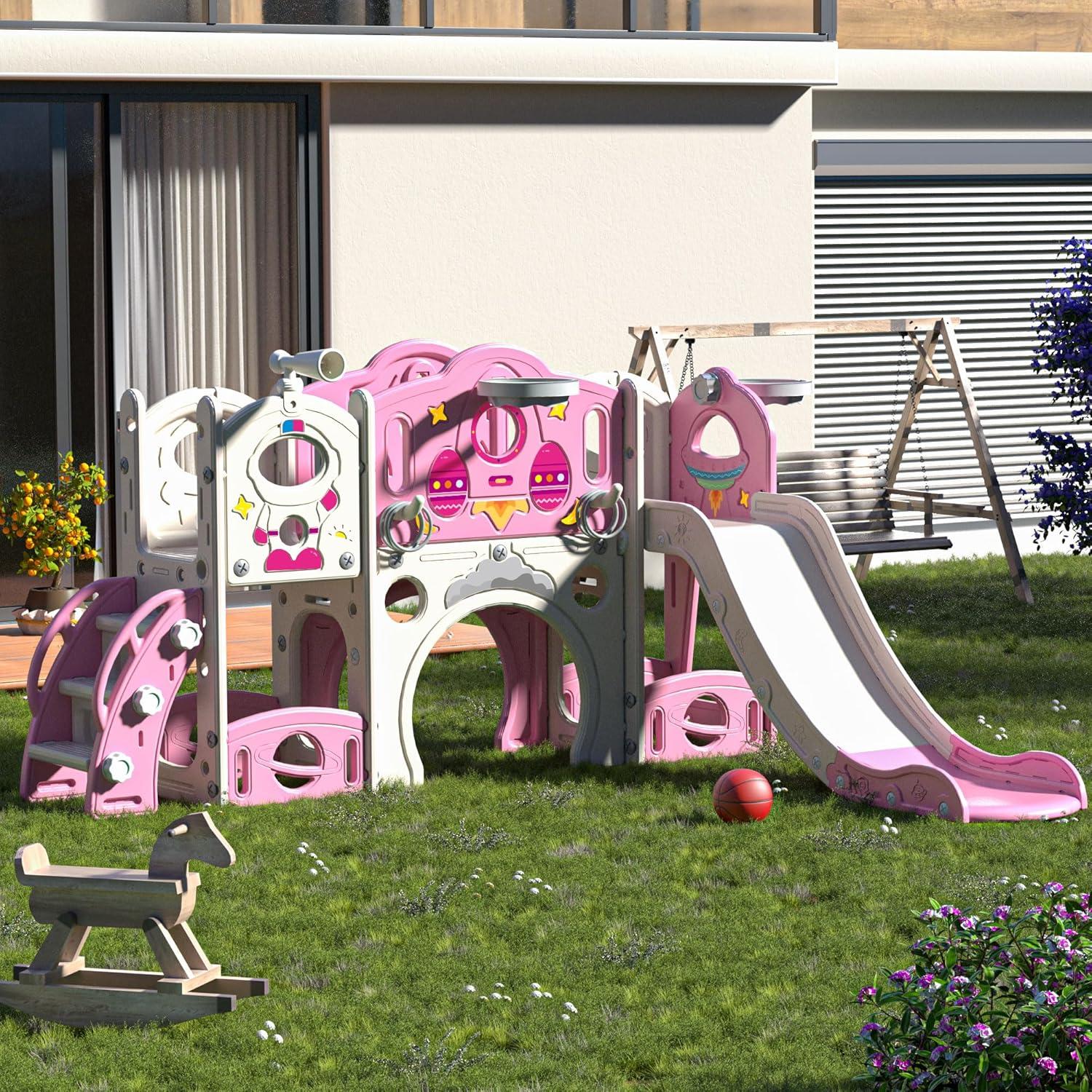 Juego de Escalera y Tobogán 9 en 1 Nyeekoy para Niños