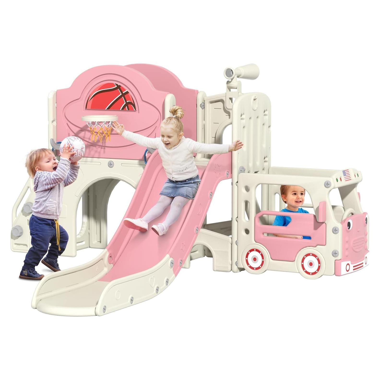 Tobogán Temático de Autobús Nyeekoy 9 en 1 para Niños