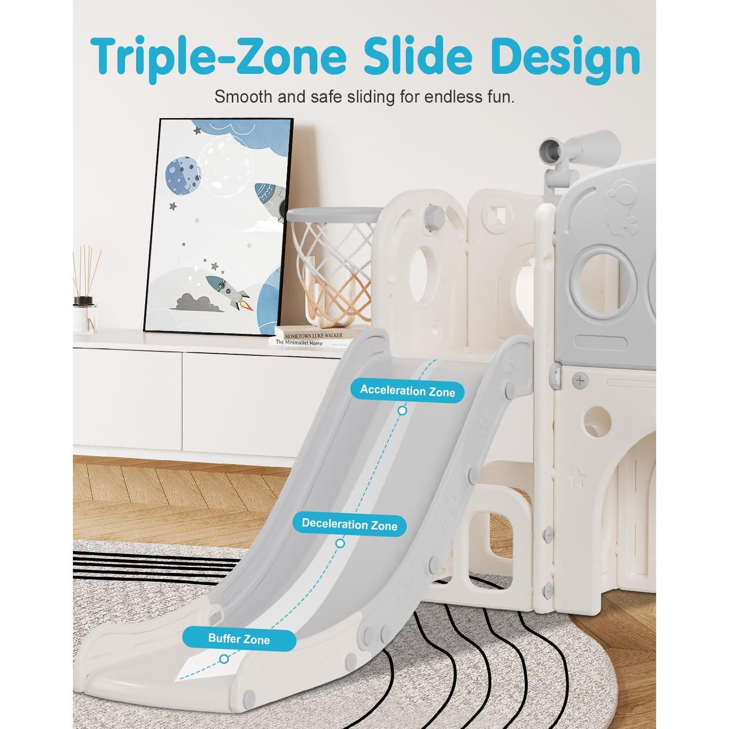 Tobogán 8 en 1 Babytronic para Niños - Interior y Exterior