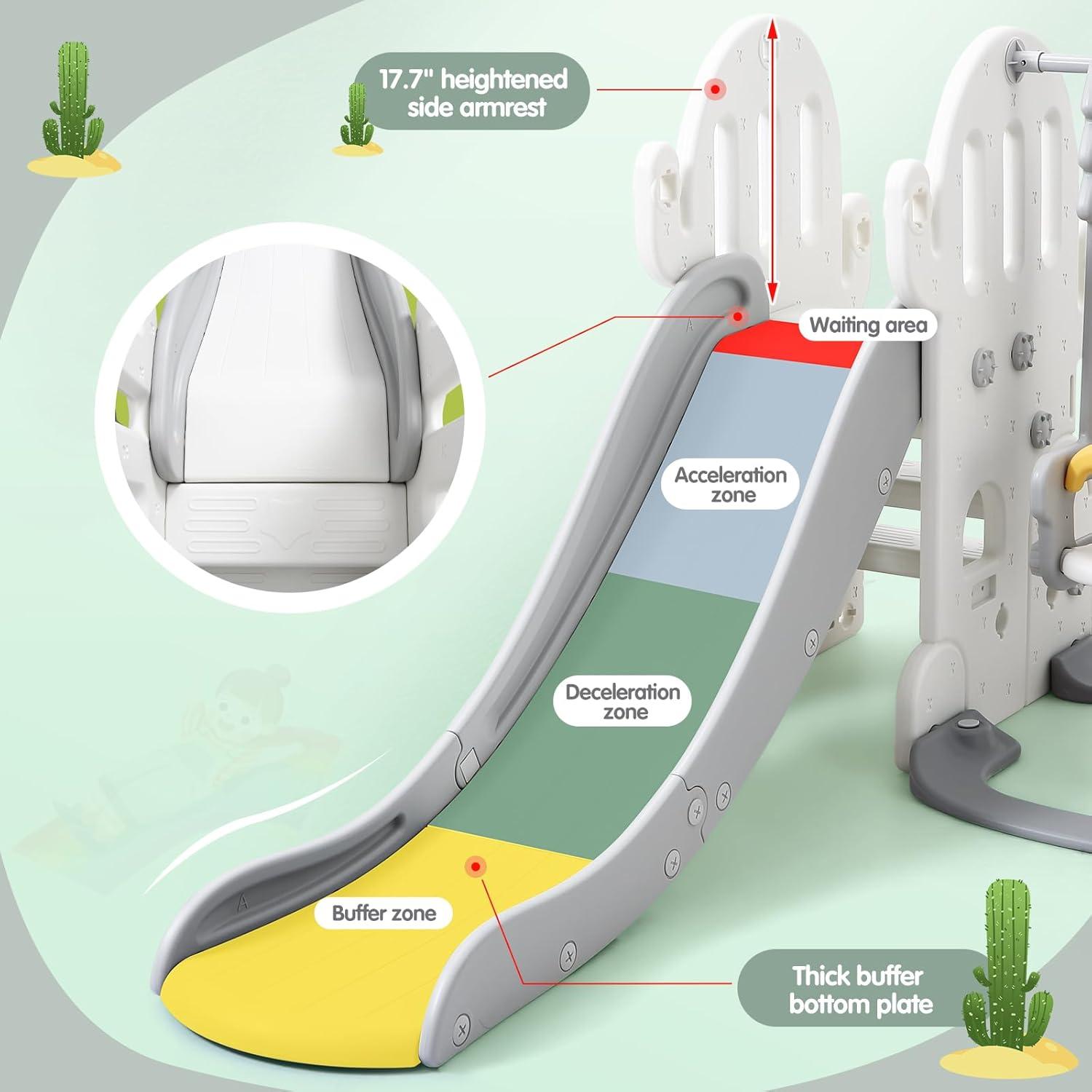 Juego de Columpio y Deslizamiento 7 en 1 GAOMON para Niños
