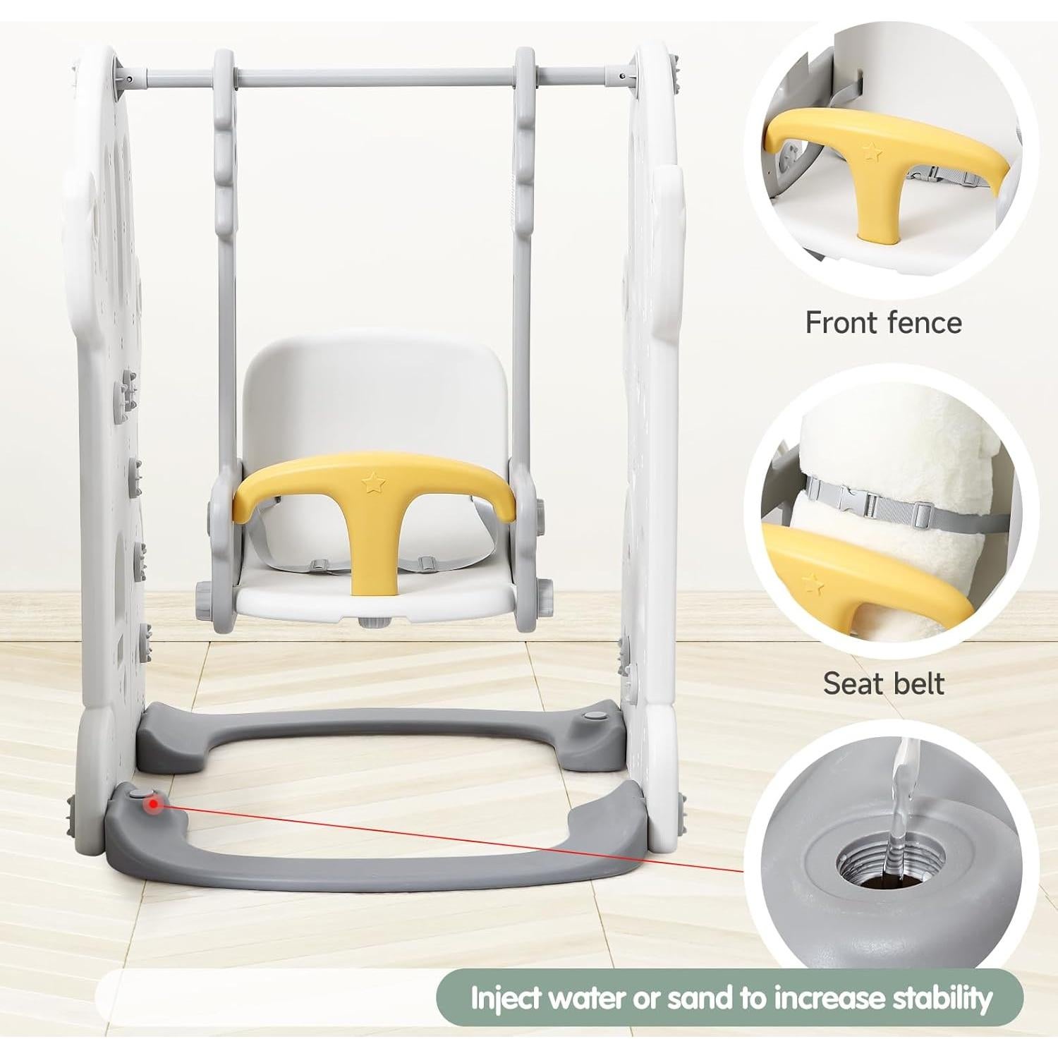 Juego de Columpio y Deslizamiento 7 en 1 GAOMON para Niños