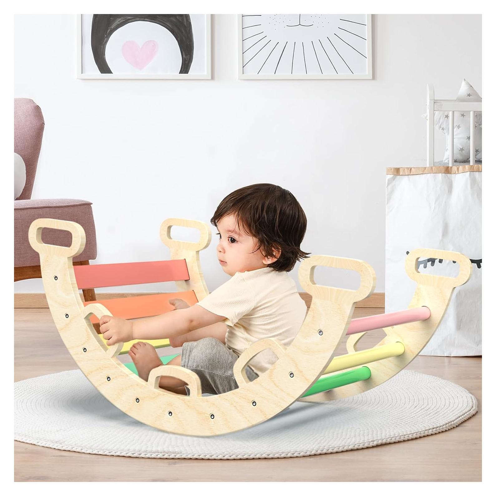 Arco de Escalada de Madera BlueWood para Niños 18 meses - 6 años