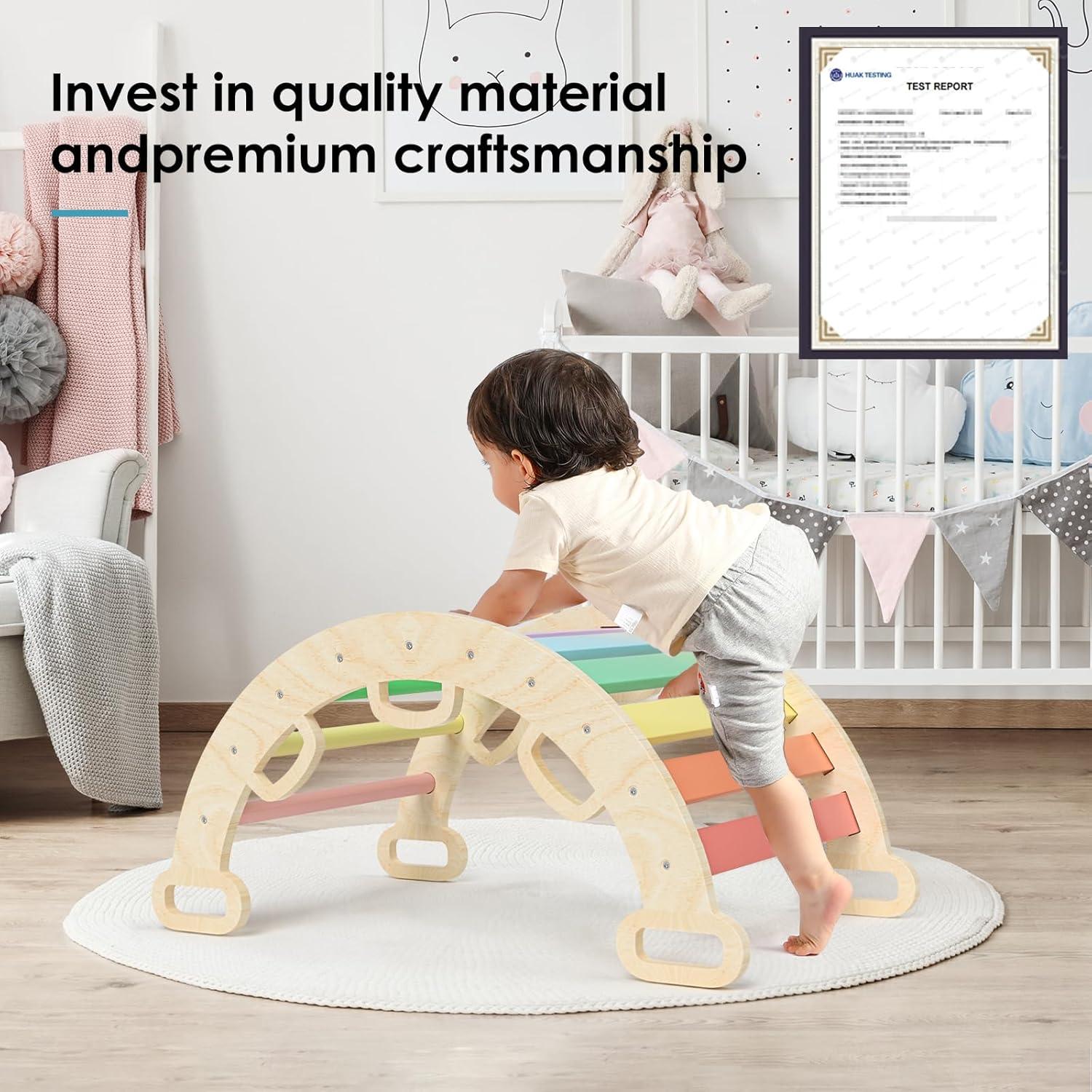 Arco de Escalada de Madera BlueWood para Niños 18 meses - 6 años