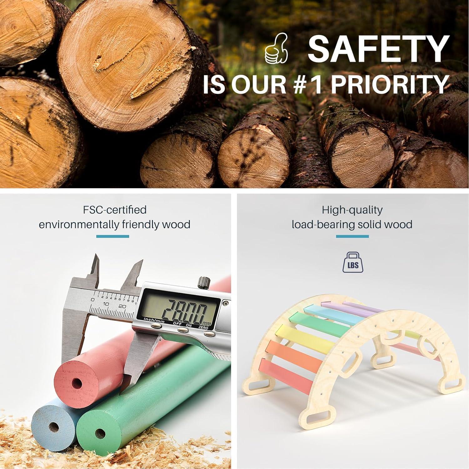 Arco de Escalada de Madera BlueWood para Niños 18 meses - 6 años